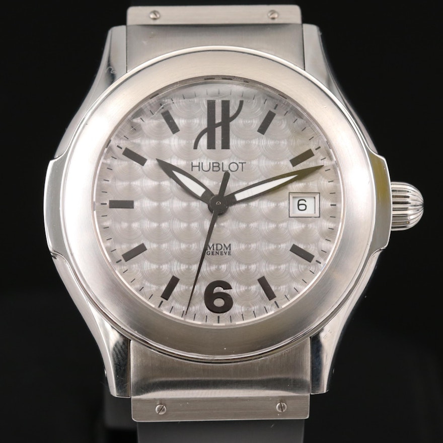 Hublot Elegant Stainless Steel Automatic Wristwatch