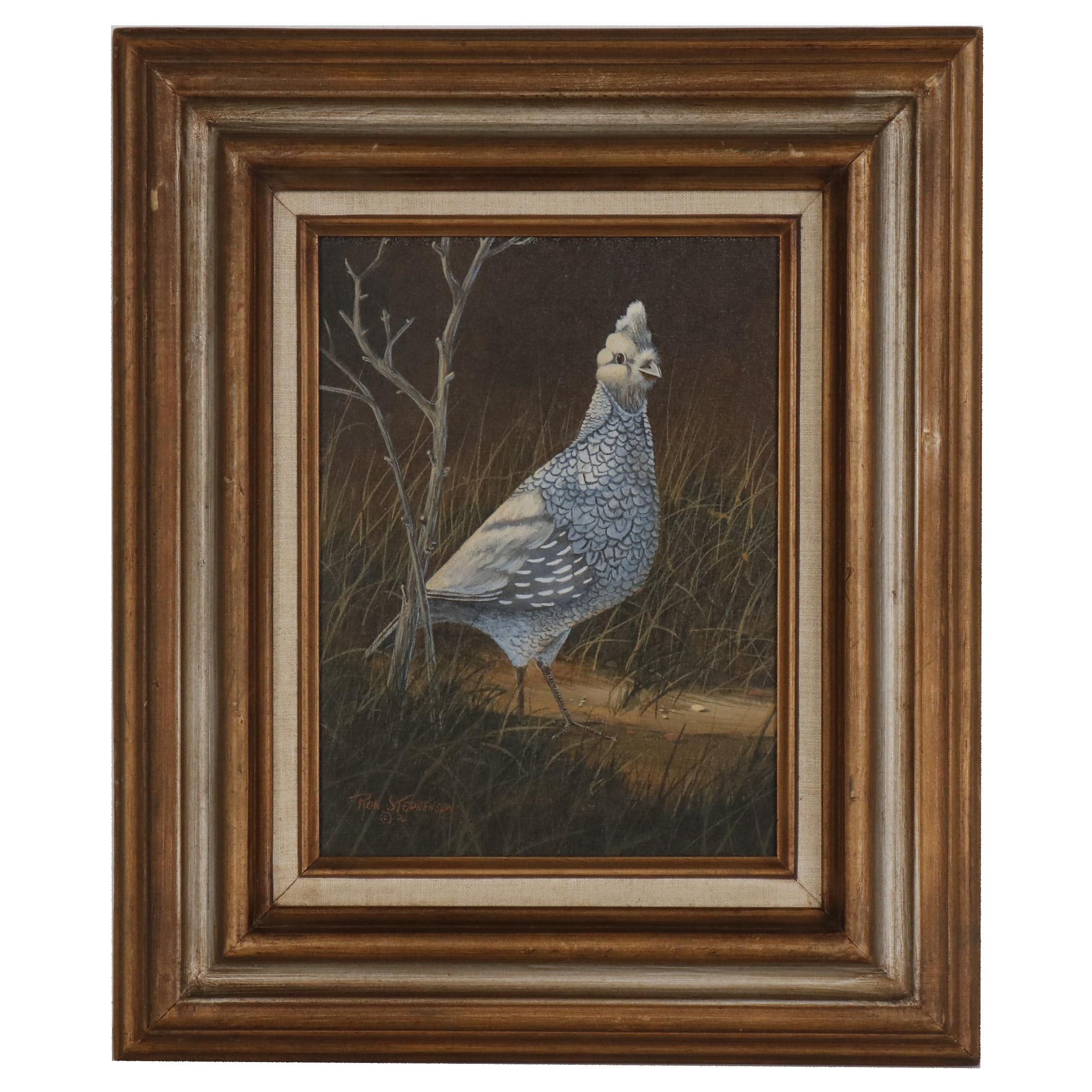 Ron Stephenson Wildlife Oil Painting, 1976