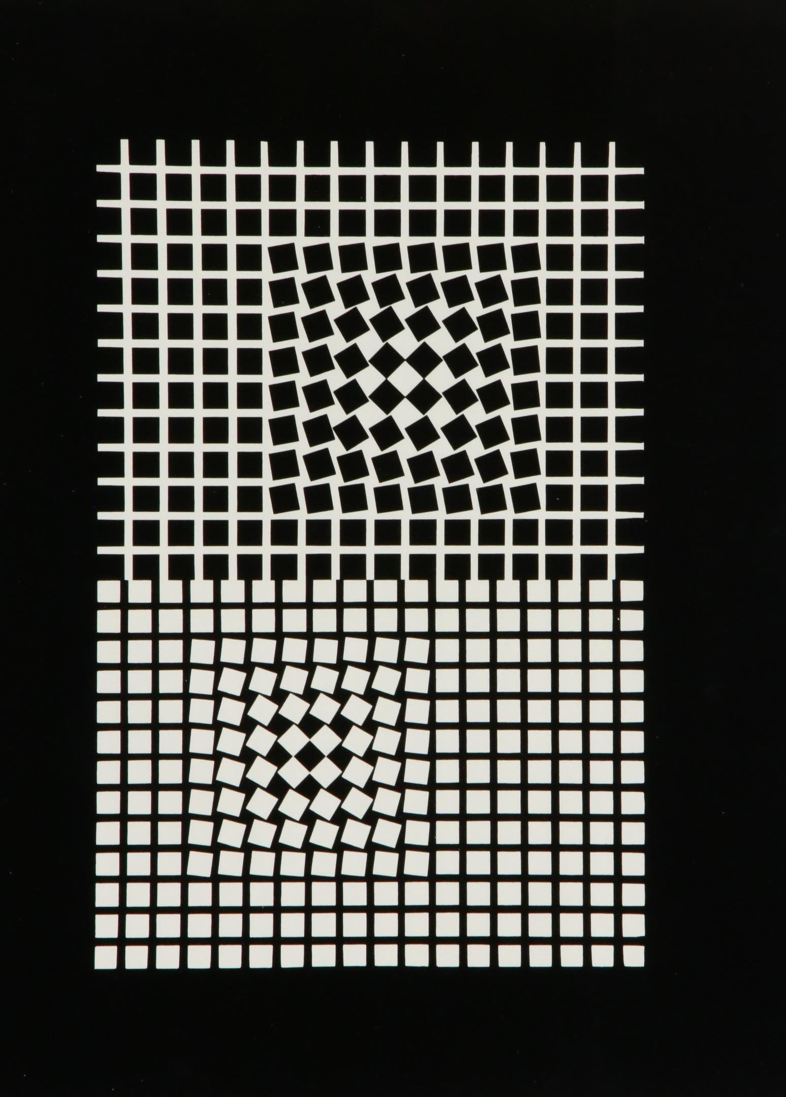 Op Art Serigraph After Victor Vasarely "Eridan"