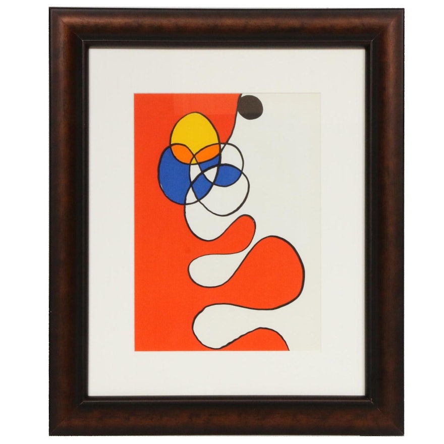 Alexander Calder Color Lithograph for "Derrière le Miroir," 1968