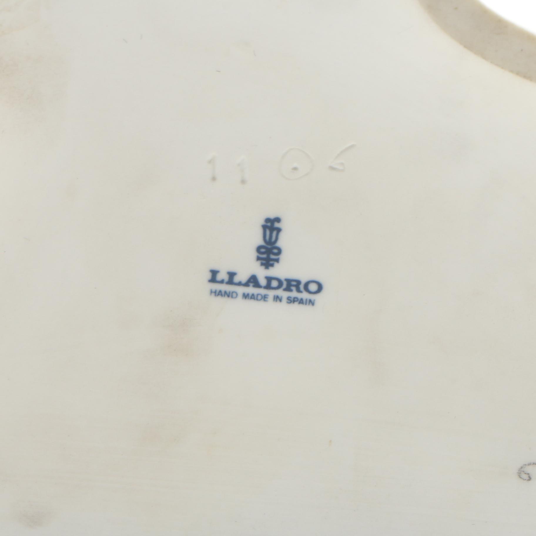 Lladró Porcelain Harlequin with Lute and Ballerina Figurine, 1971–1974