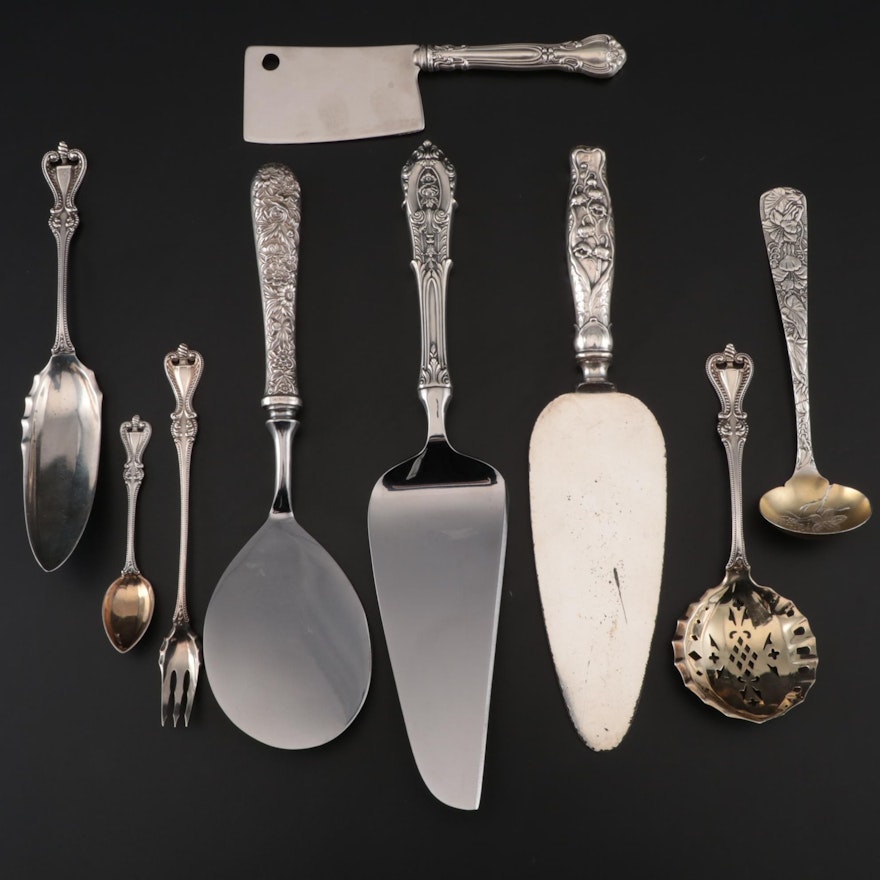 Towle "Old Colonial" Sterling Serving Utensils and Other Sterling Flatware