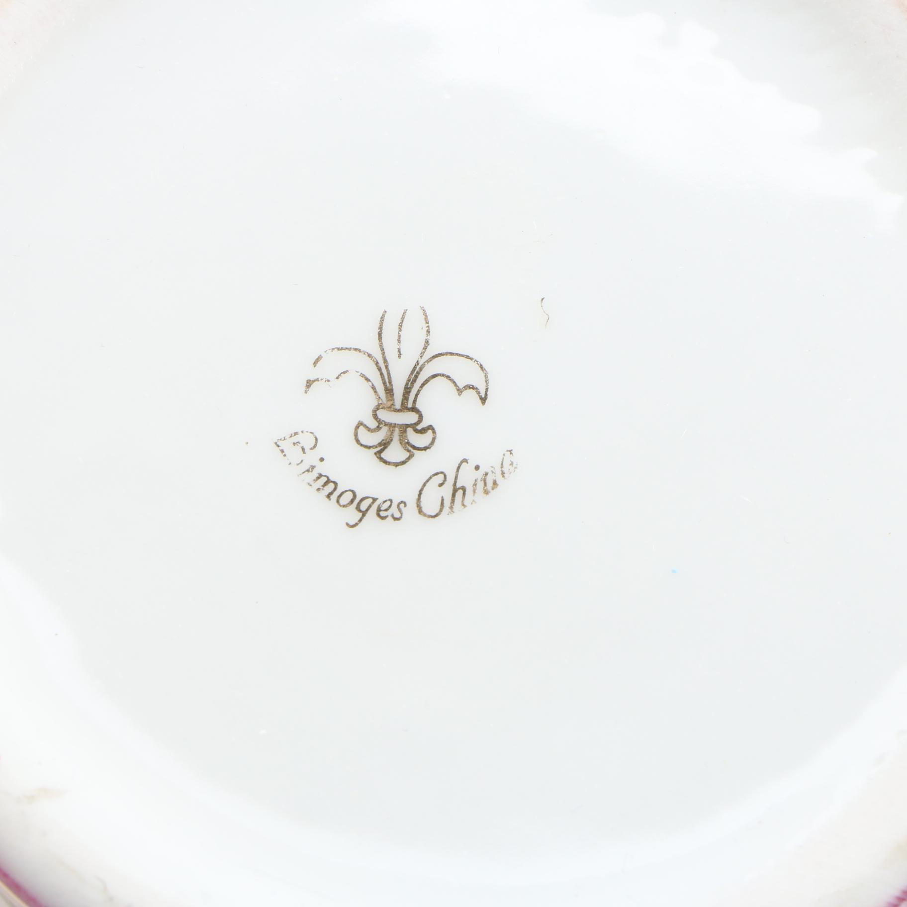 Chinese Hand-Painted Porcelain Chocolate Set, Mid-20th Century