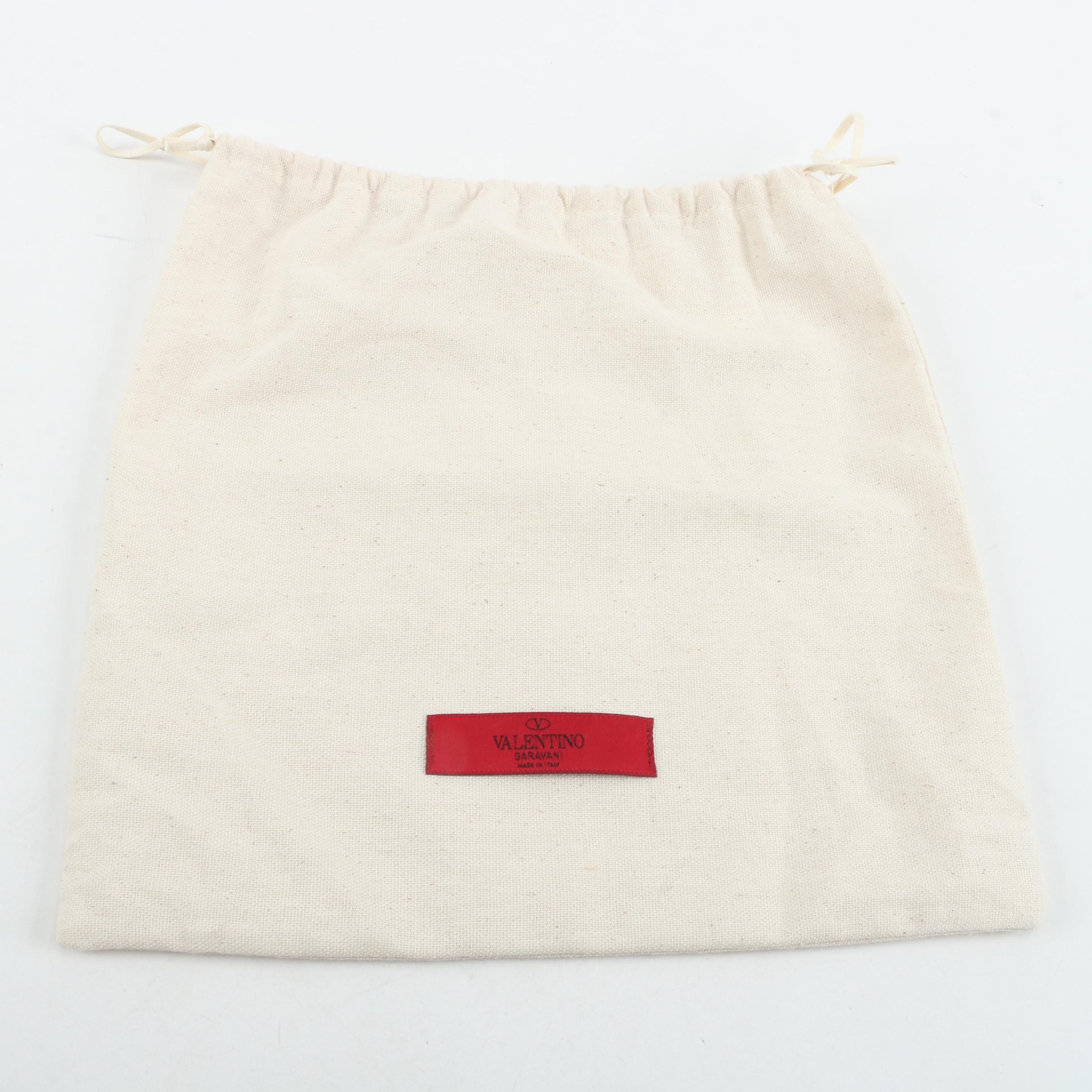 Valentino Rockstud Shoulder Bag in Black Quilted Leather with Chain Strap