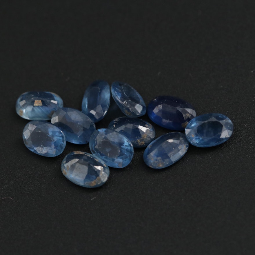 Loose 6.27 CTW Blue Sapphire Gemstones