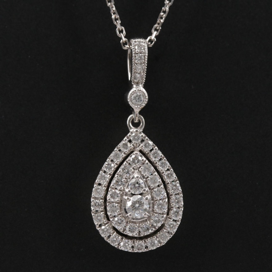 Neil Lane 14K Diamond Pendant on Cable Link Necklace