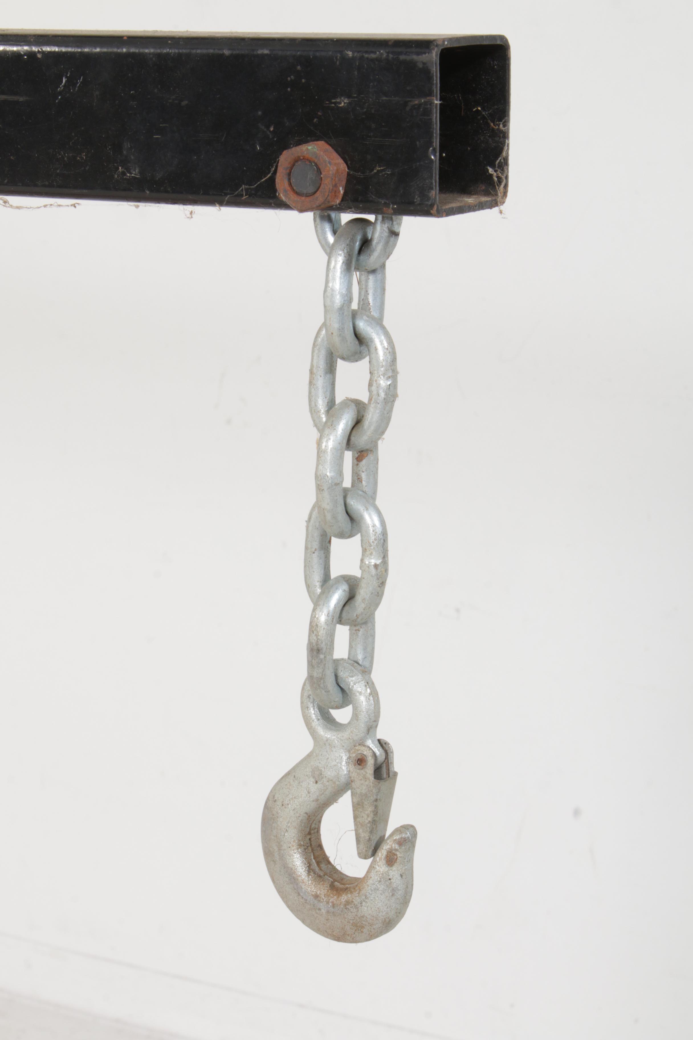 Automotive Two Ton Shop Crane with Craftsman Jack Stands