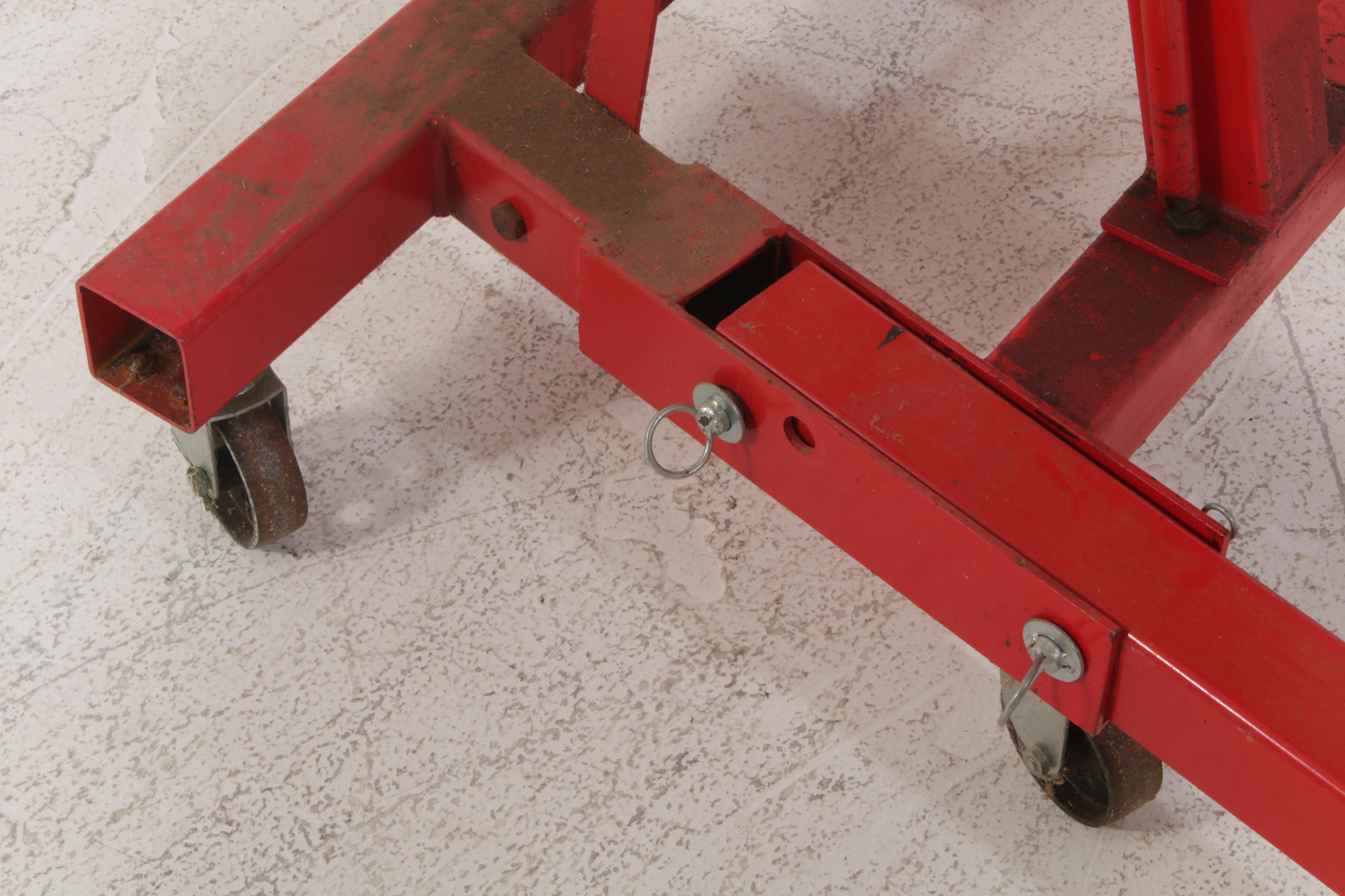 Automotive Two Ton Shop Crane with Craftsman Jack Stands