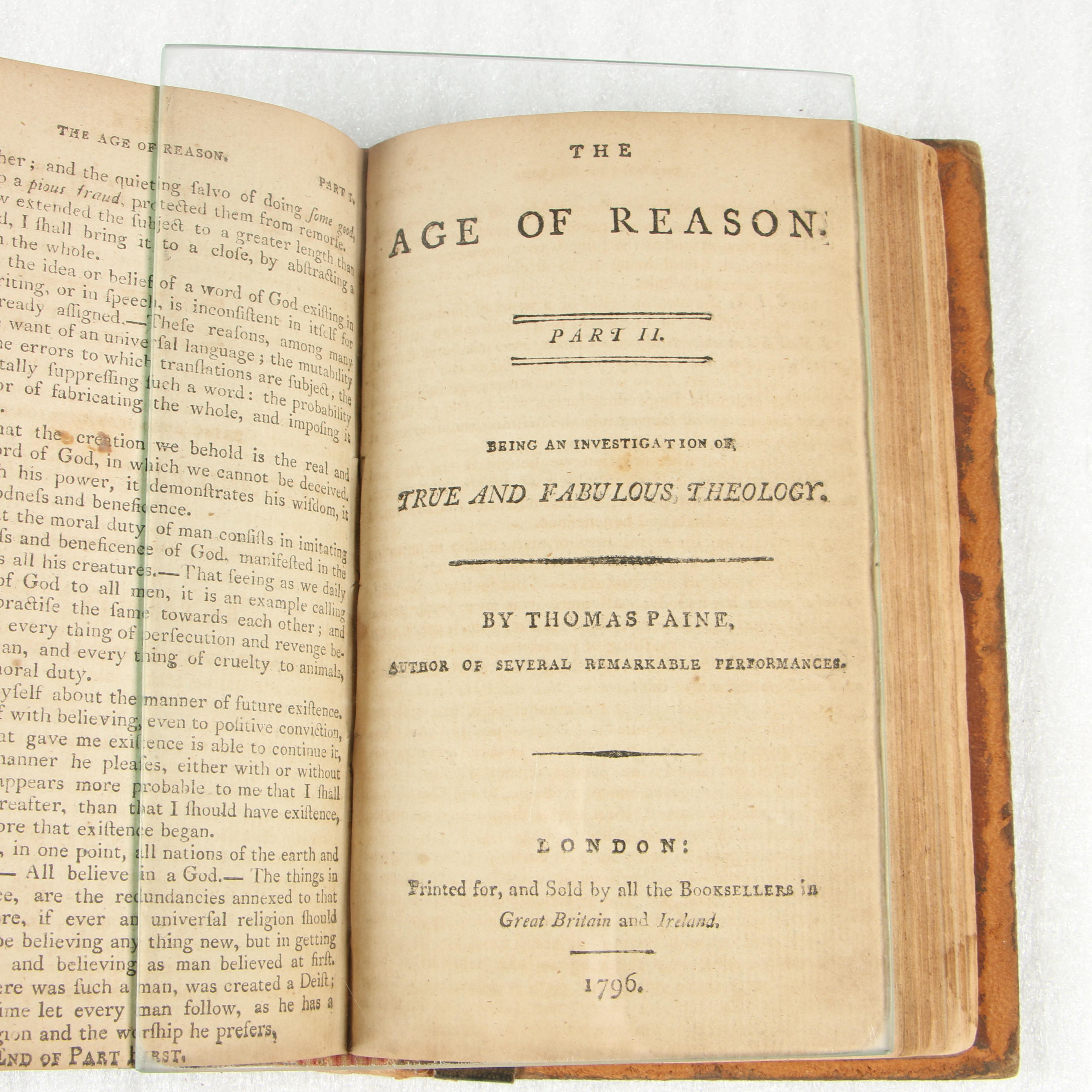 Late 18th Century Bound Collection of Thomas Paine's Original Pamphlets