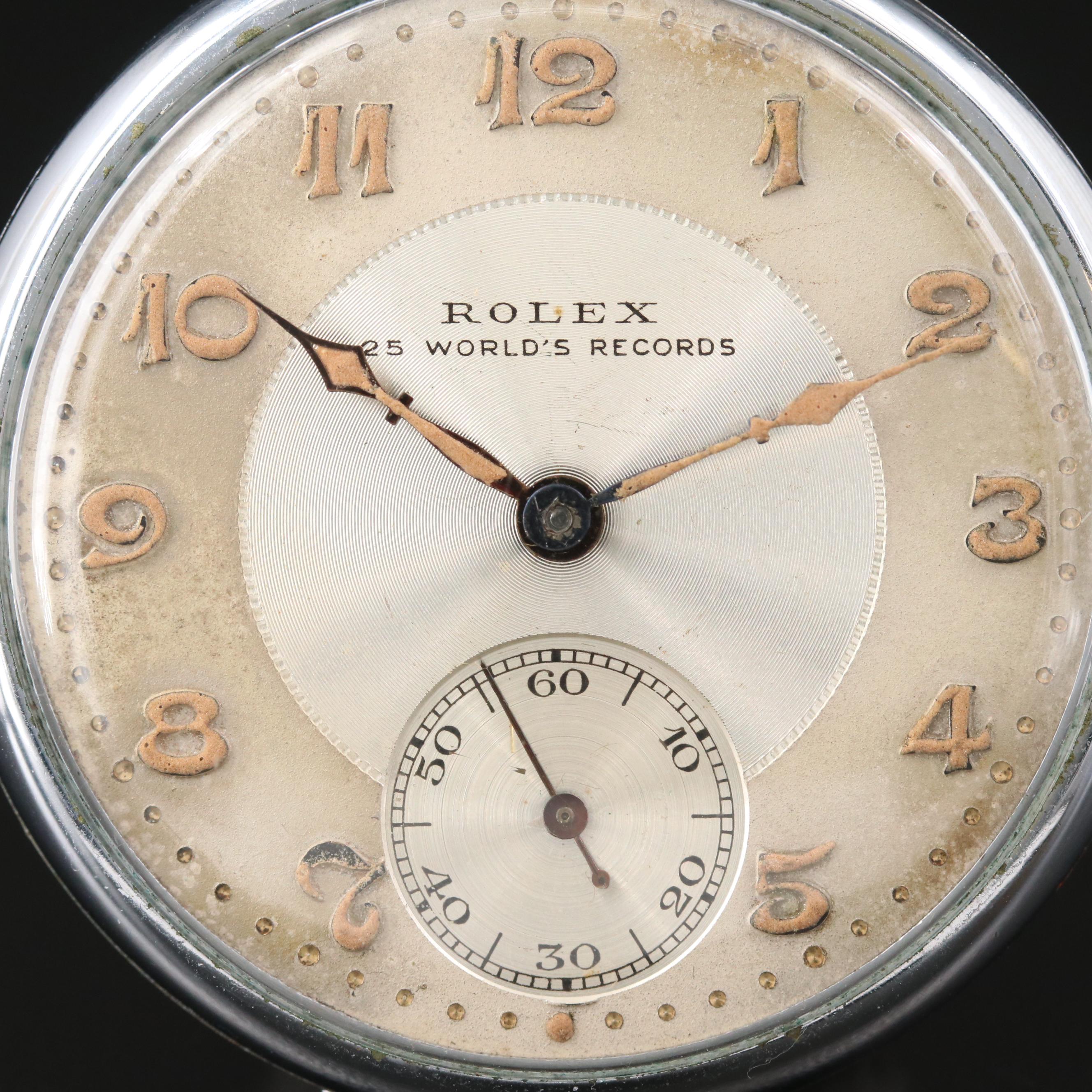 Antique Rolex Open Face Pocket Watch