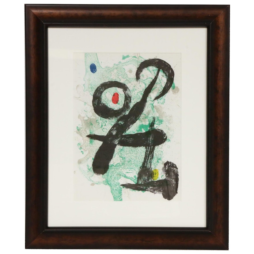 Joan Miró Color Lithograph for "Derrière le Miroir," 1963