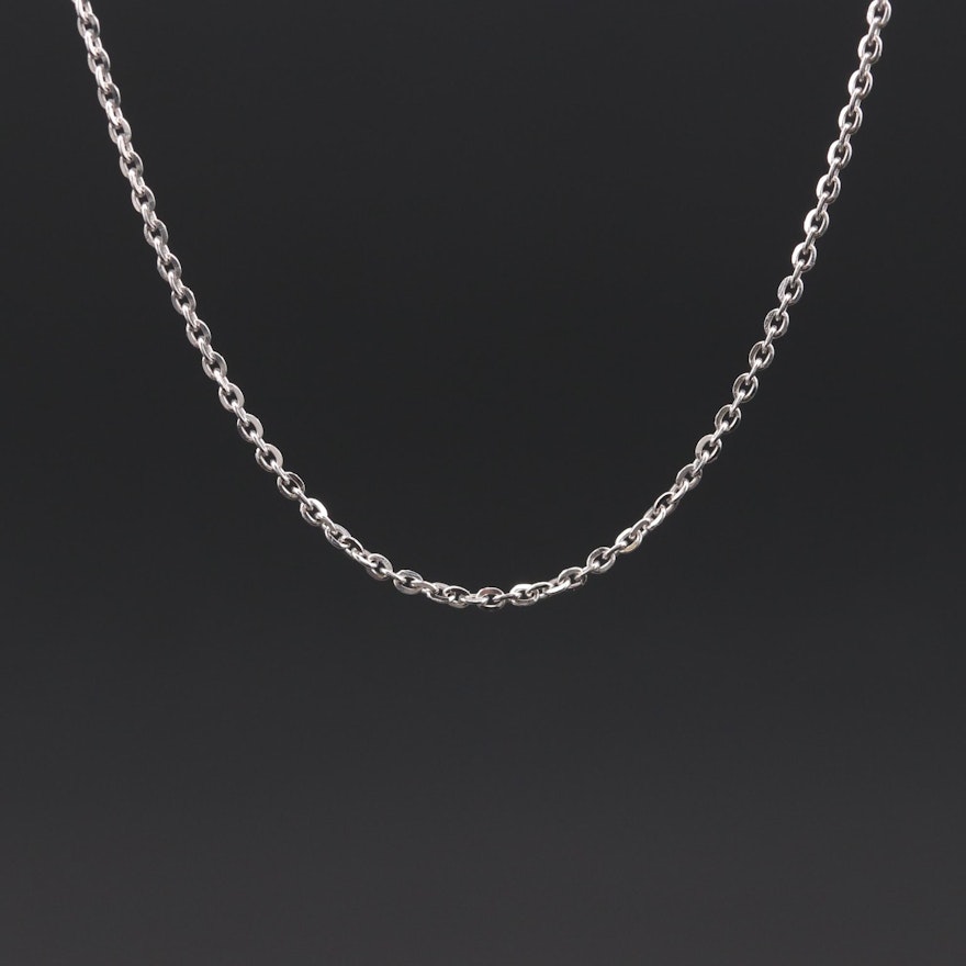 Sterling Silver Cable Link Chain