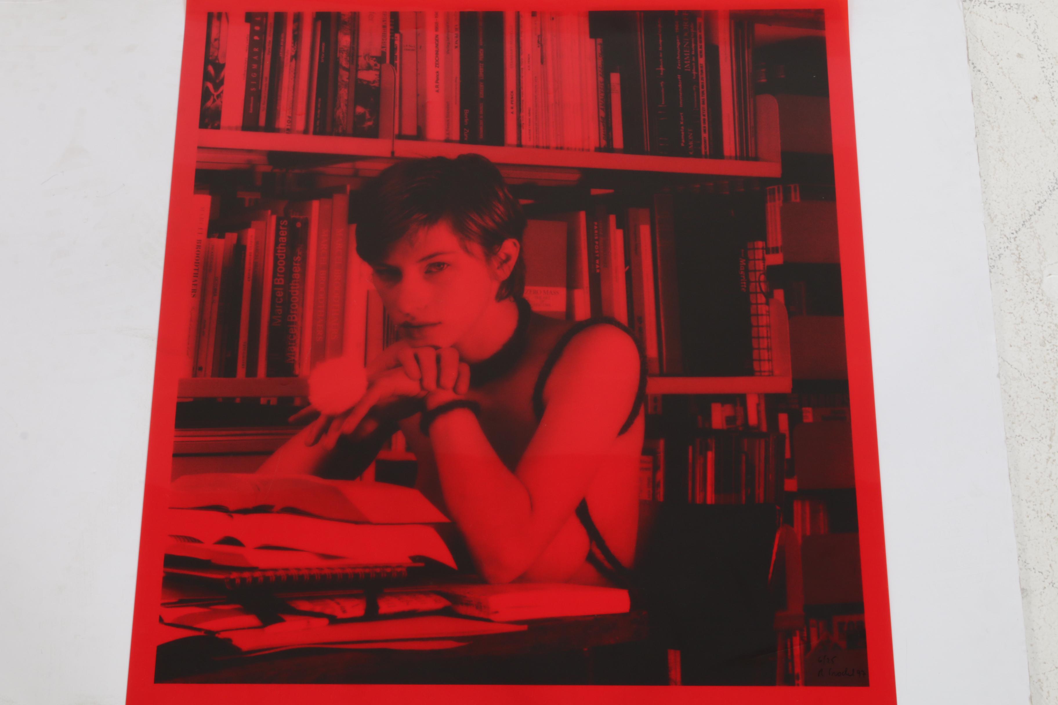 Rosemarie Trockel Serigraph "Bibliothek Babylon," 1997