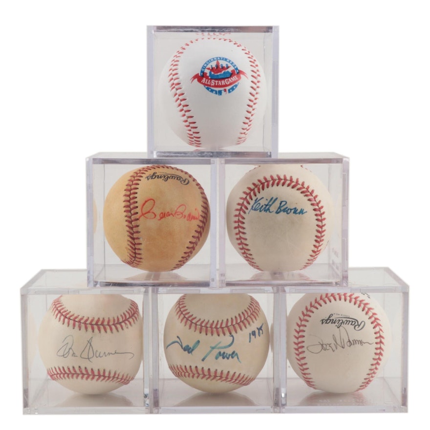 Former Cincinnati Reds Signed Baseballs with a 1988 All-Star Baseball  COA