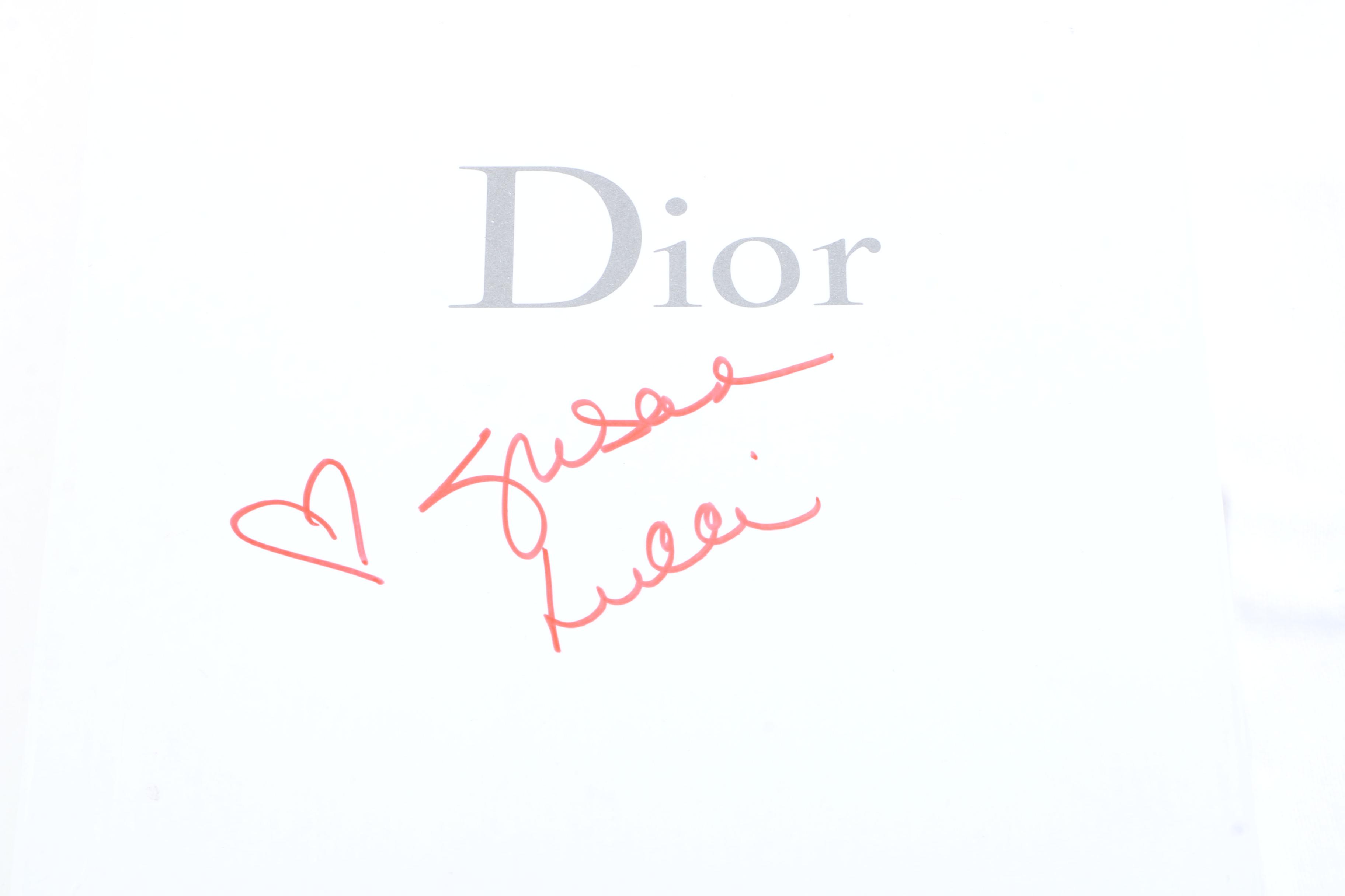 Christian Dior Leather and Crystal Flash Pumps with Box Signed by Susan Lucci