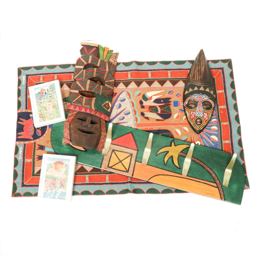 Tribal Inspired Masks and Other Travel Collectibles