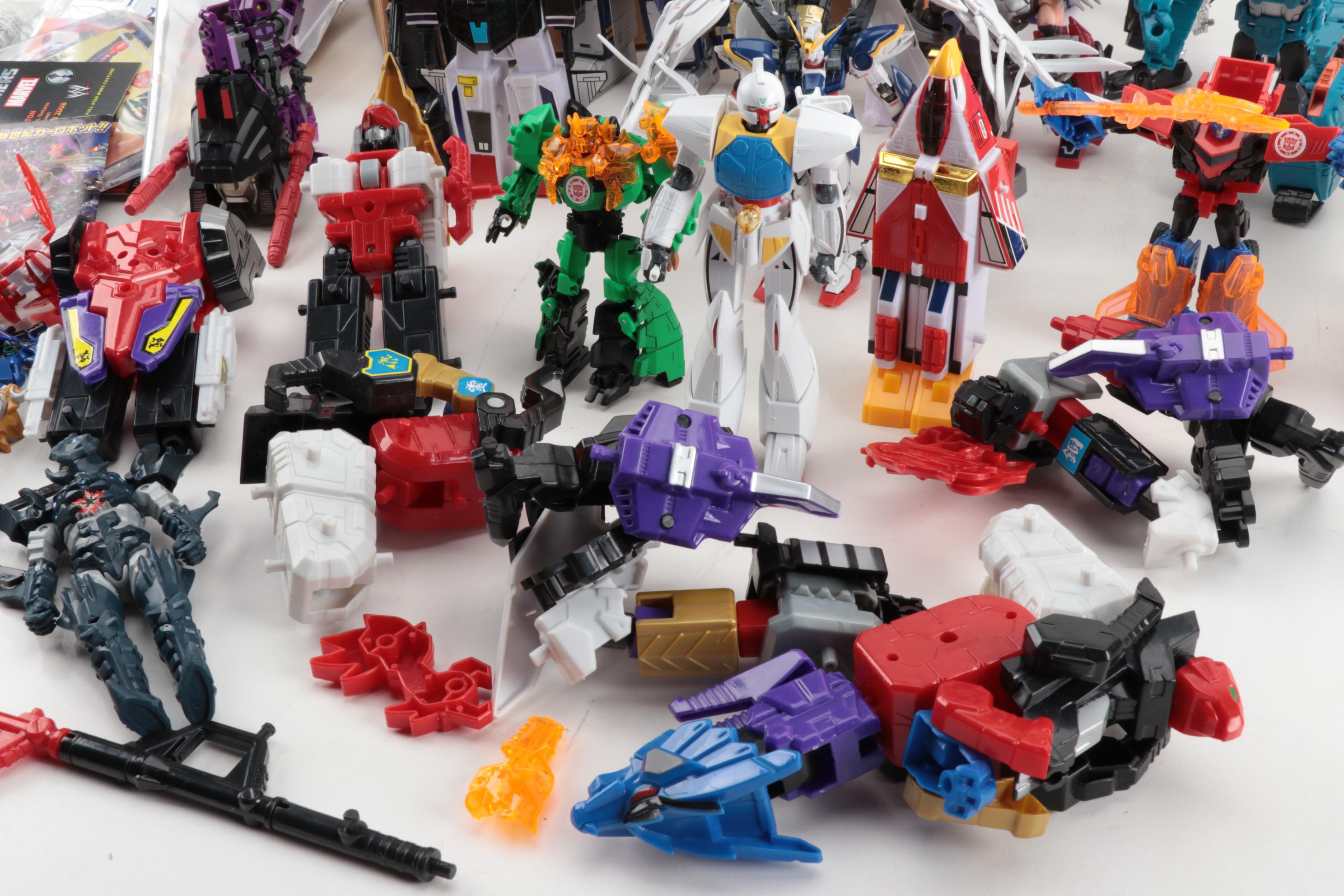 Hasbro Transformers Loose Action Figures with Manufacturer's Booklets and More