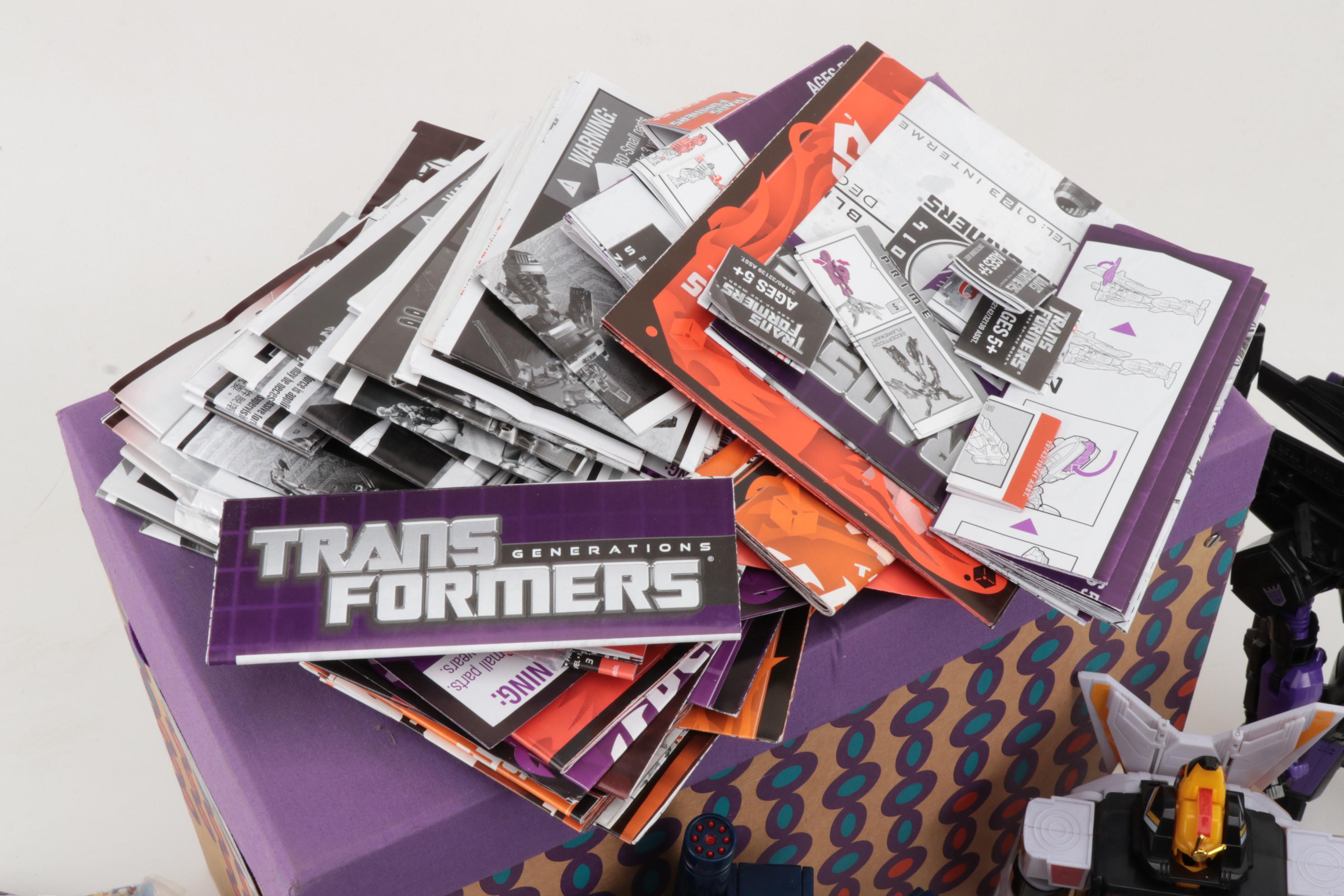 Hasbro Transformers Loose Action Figures with Manufacturer's Booklets and More