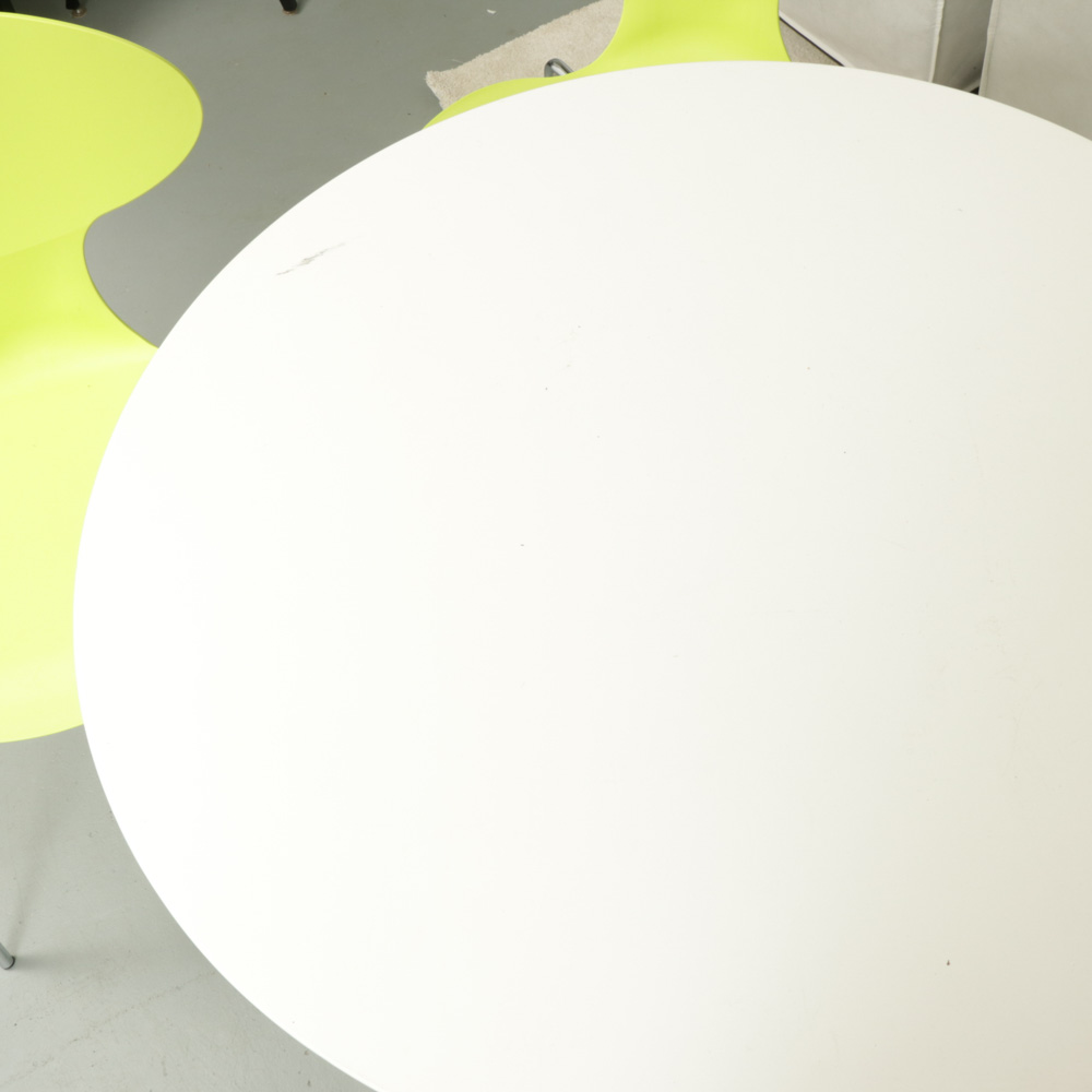 Three-Piece Modernist Style Chrome and Plastic Bistro Set