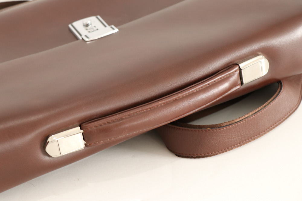 Kliya Wanblong Brown Leather Briefcase
