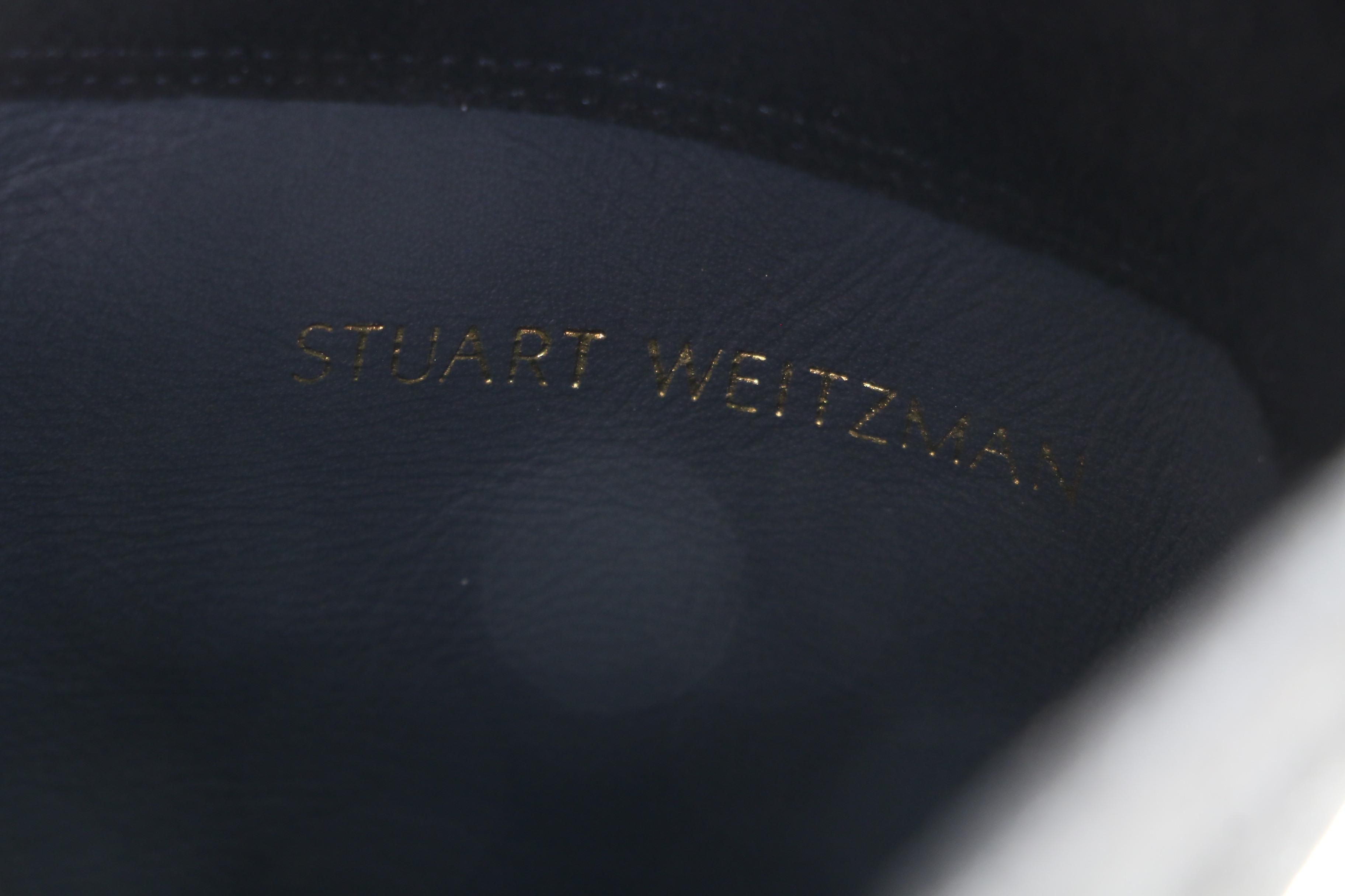 Stuart Weitzman Reserve Black Suede Knee Boots with Box Signed by Susan Lucci