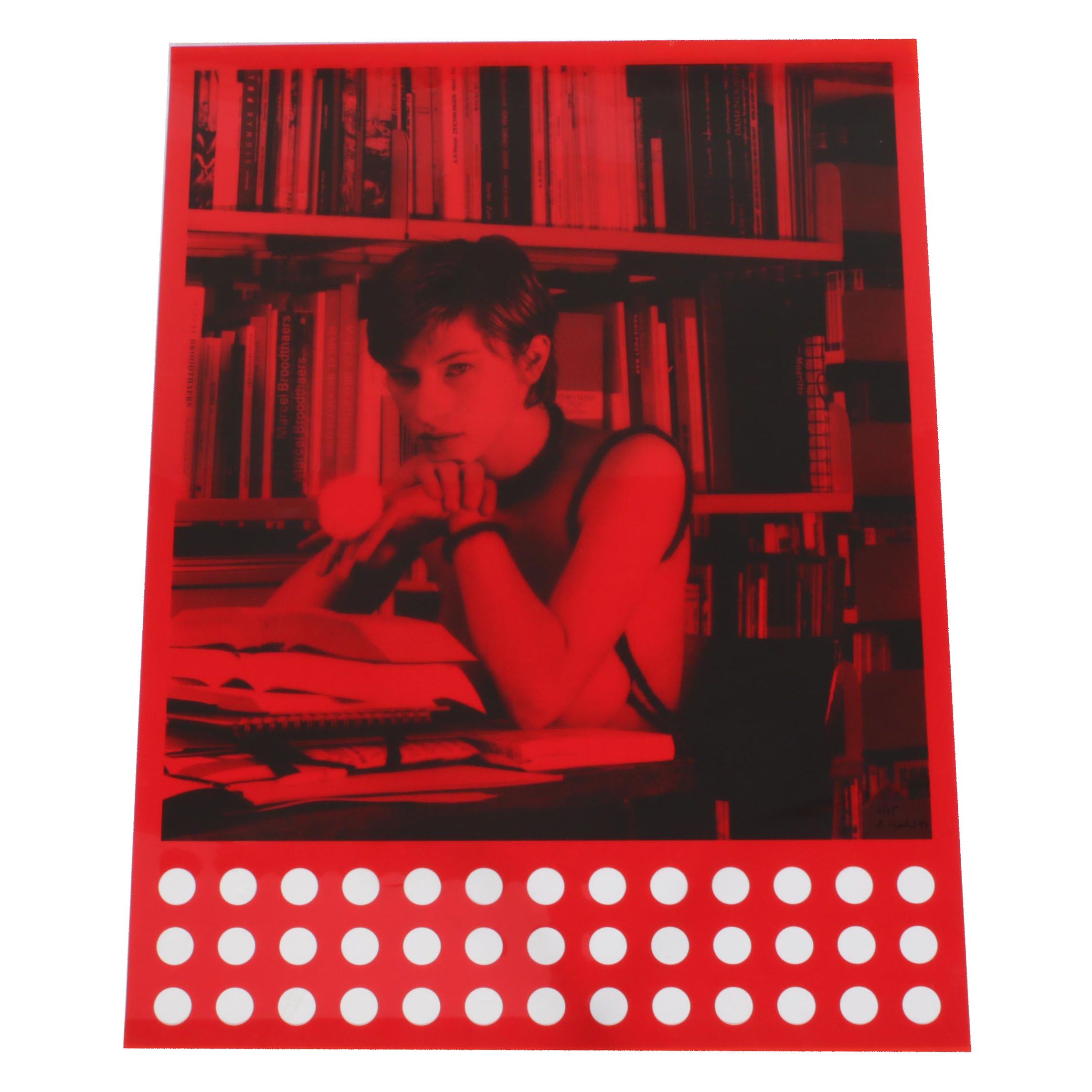 Rosemarie Trockel Serigraph "Bibliothek Babylon," 1997