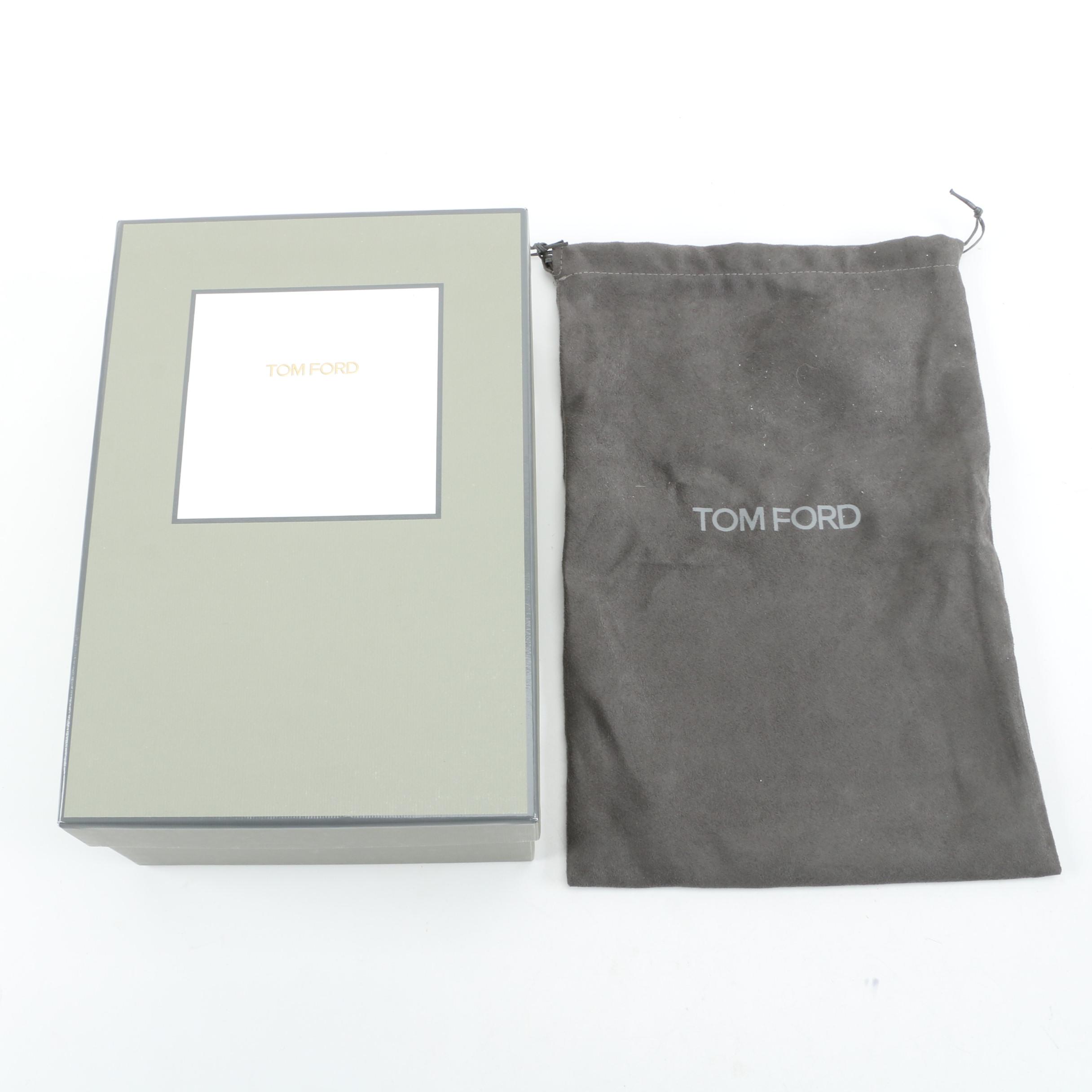 Tom Ford Red Leopard-Print Velvet Stiletto Pumps