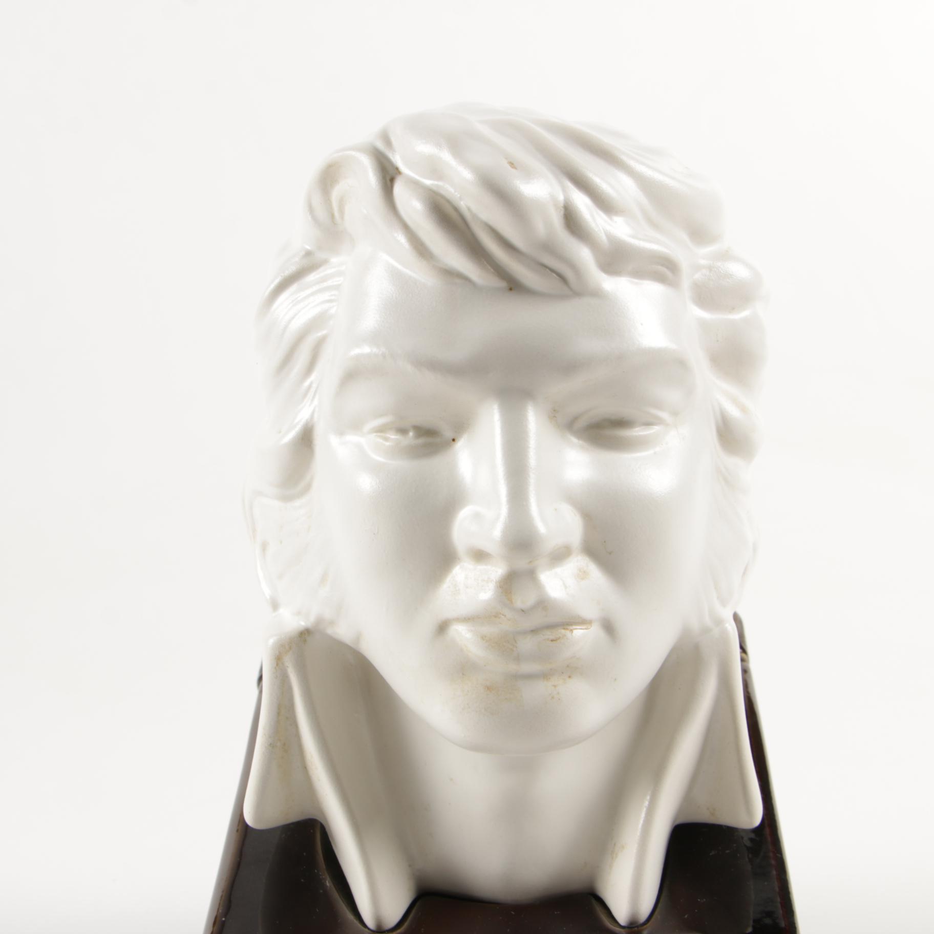 McCormick Distilling Company Elvis Presley Bust Decanter, 1970s