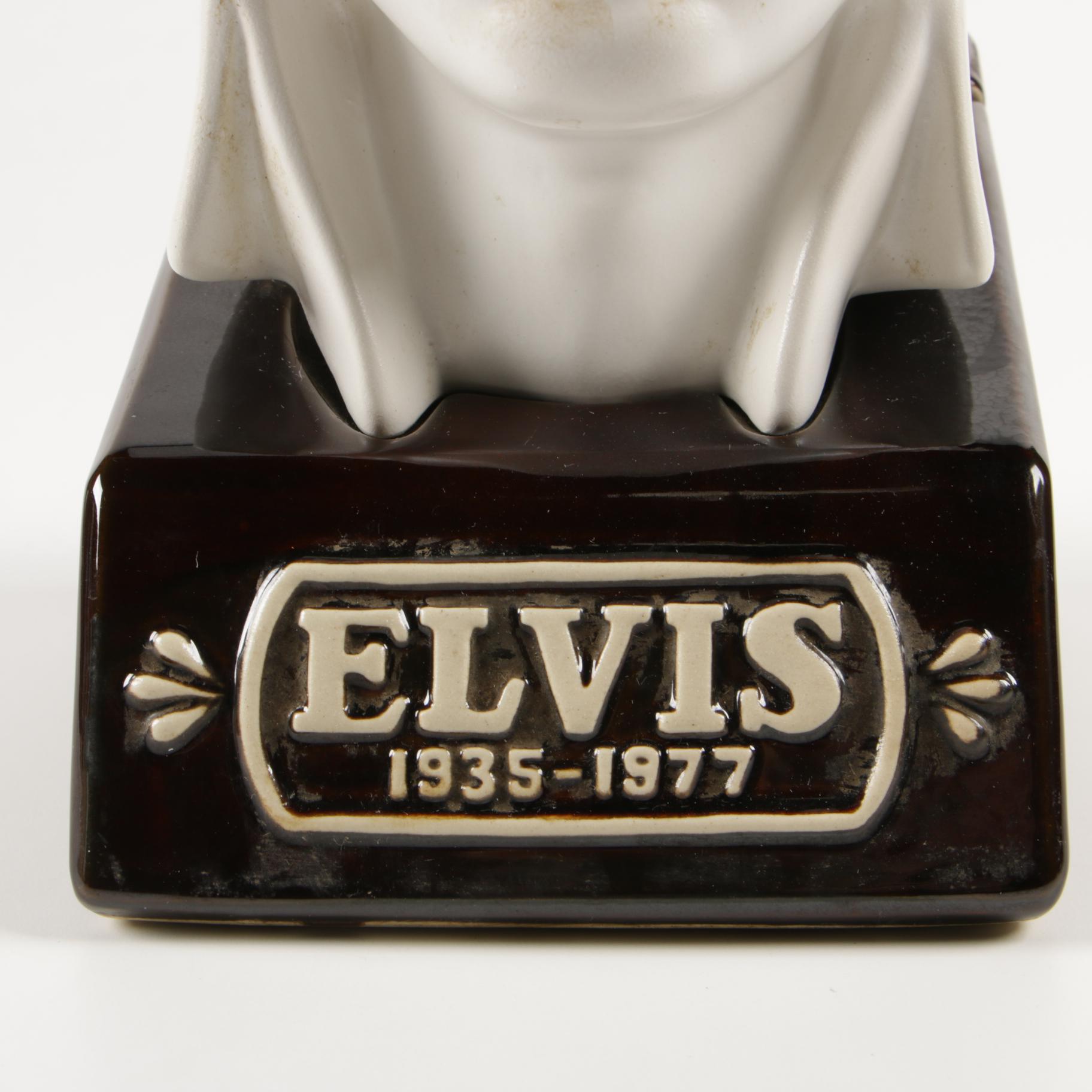 McCormick Distilling Company Elvis Presley Bust Decanter, 1970s