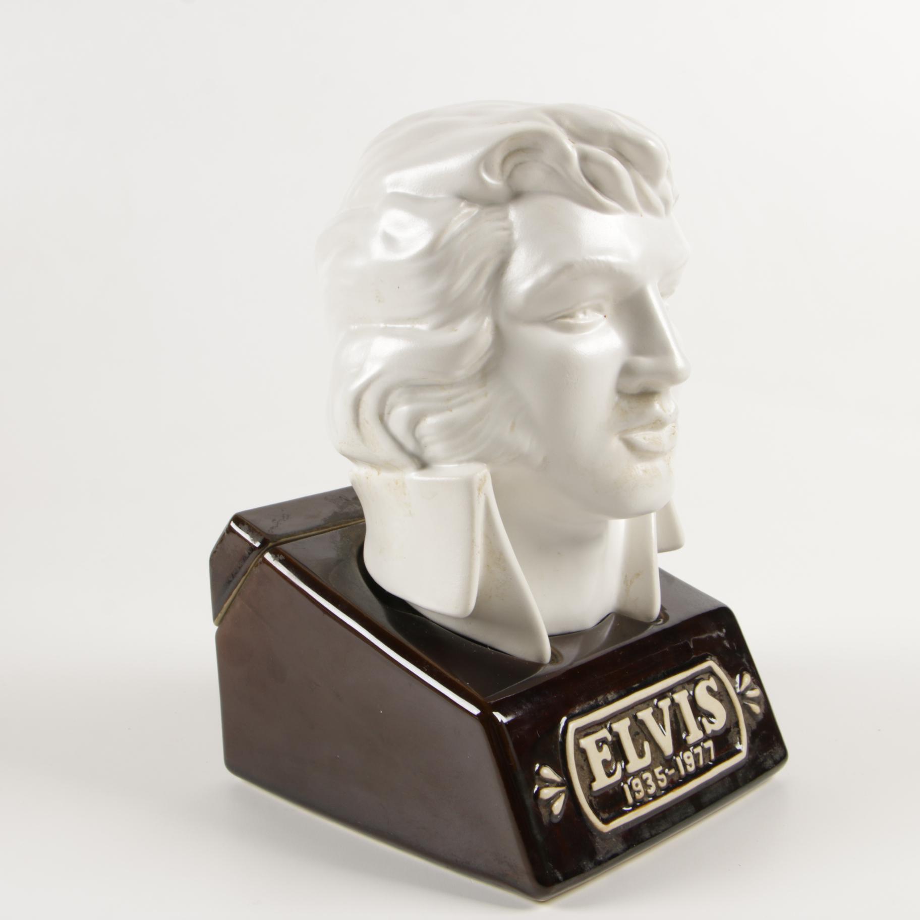 McCormick Distilling Company Elvis Presley Bust Decanter, 1970s