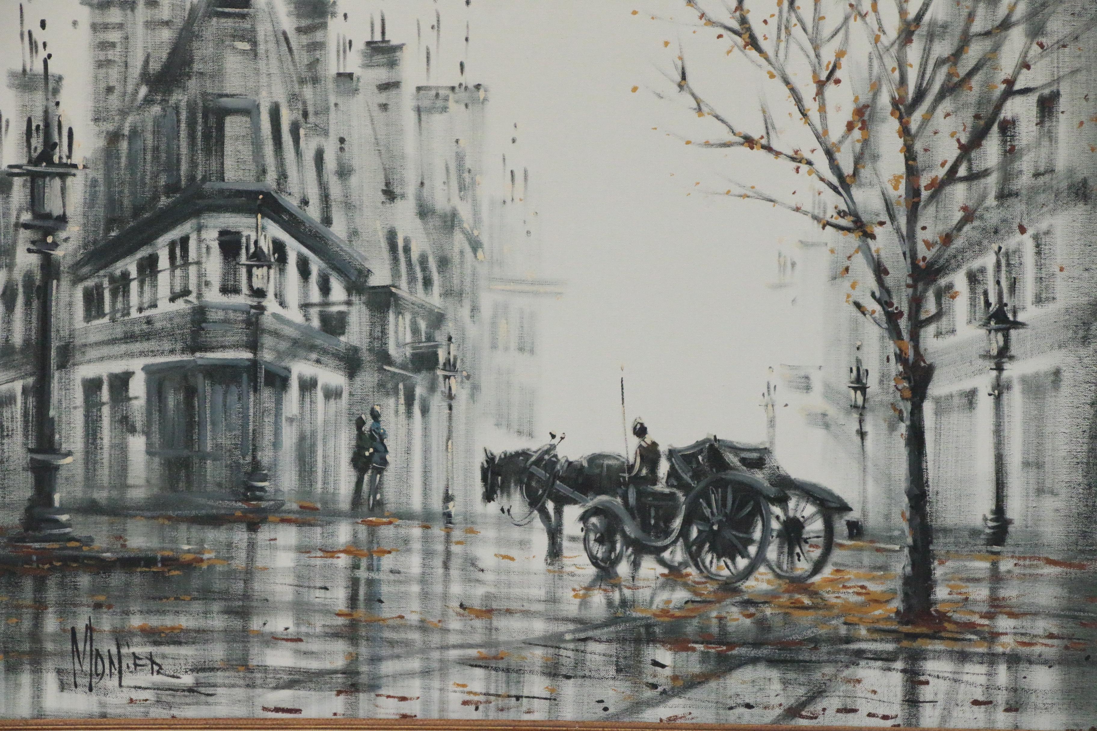 Lawrence Monier Street Scene Oil Painting