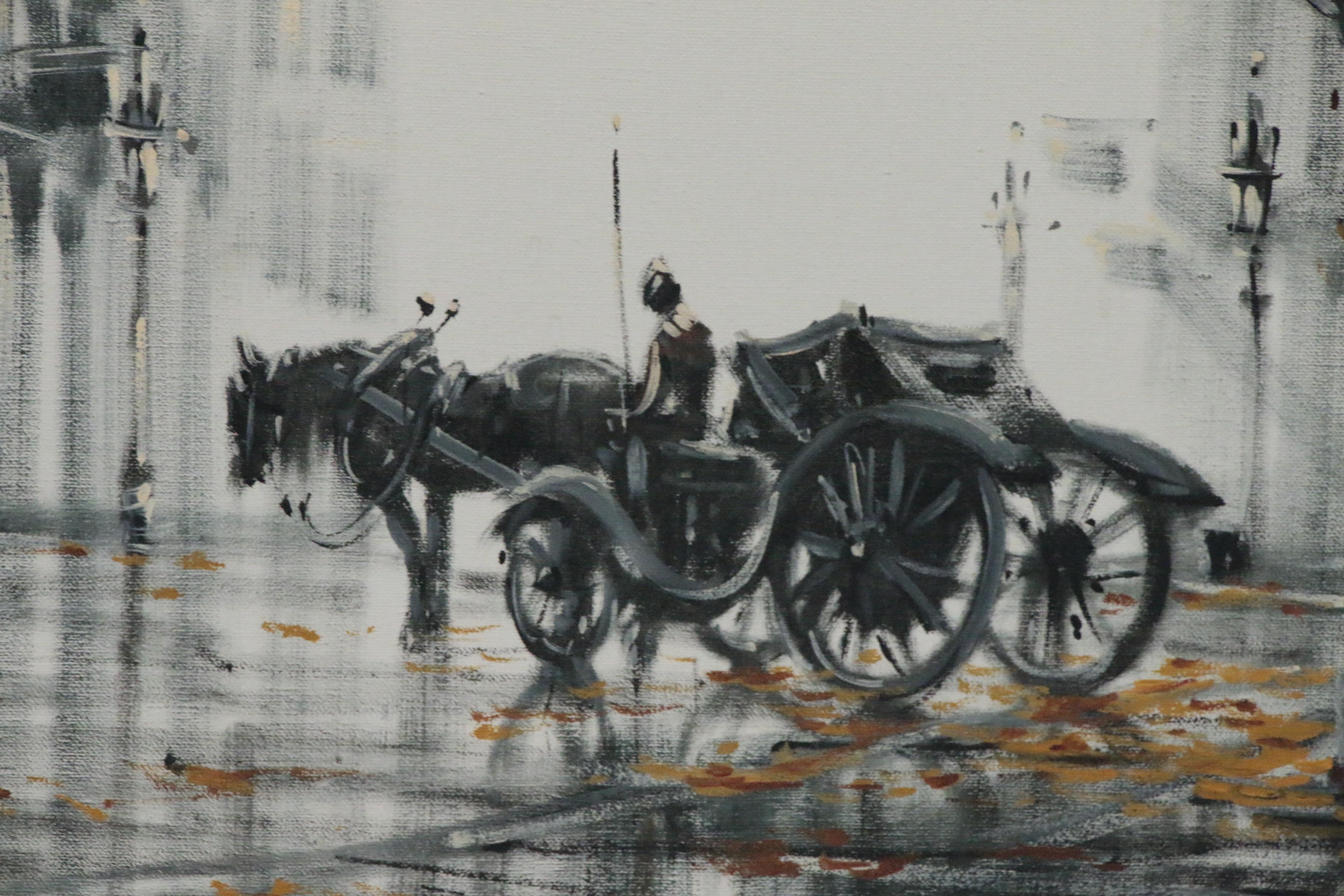 Lawrence Monier Street Scene Oil Painting