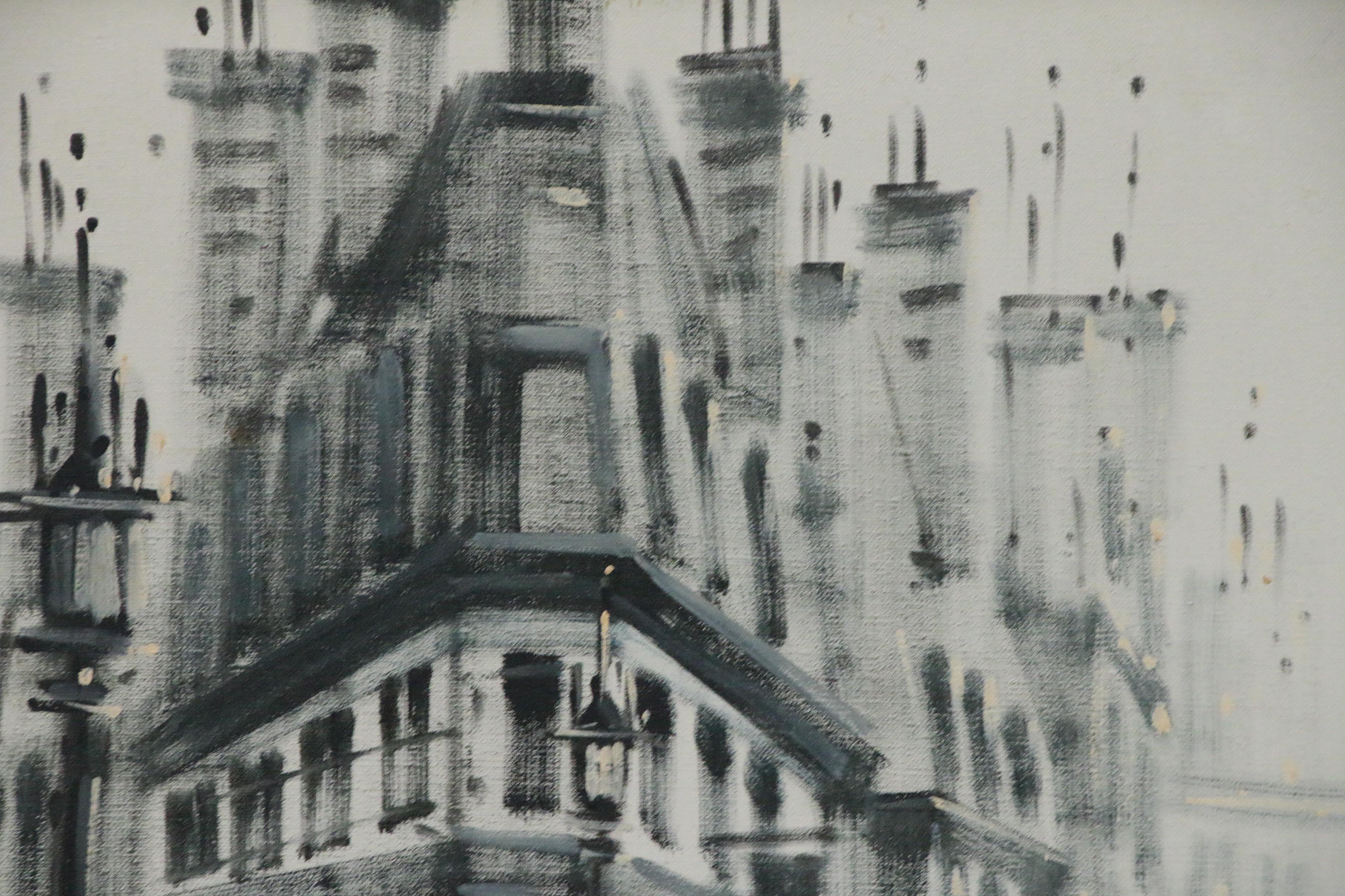 Lawrence Monier Street Scene Oil Painting