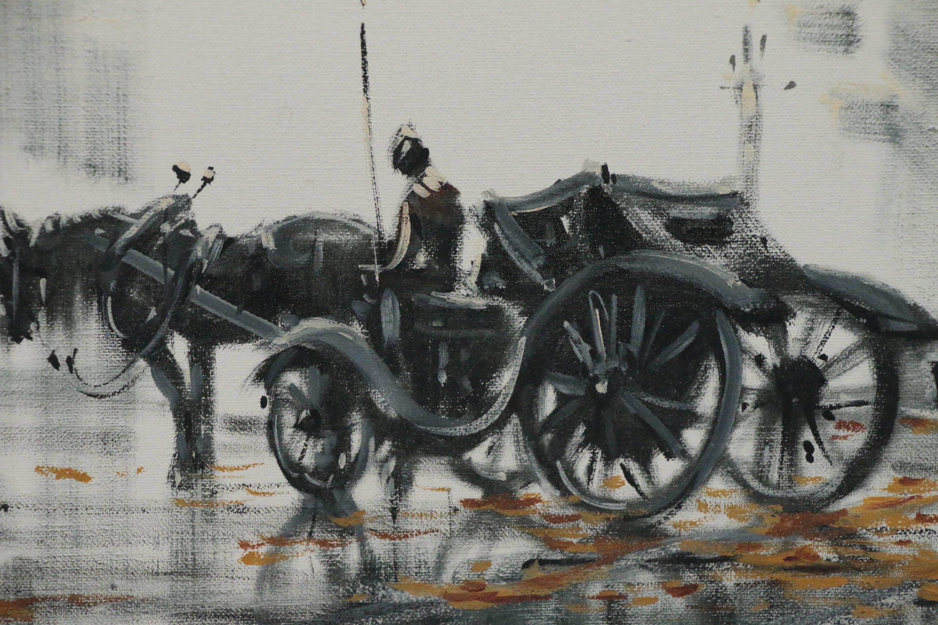 Lawrence Monier Street Scene Oil Painting