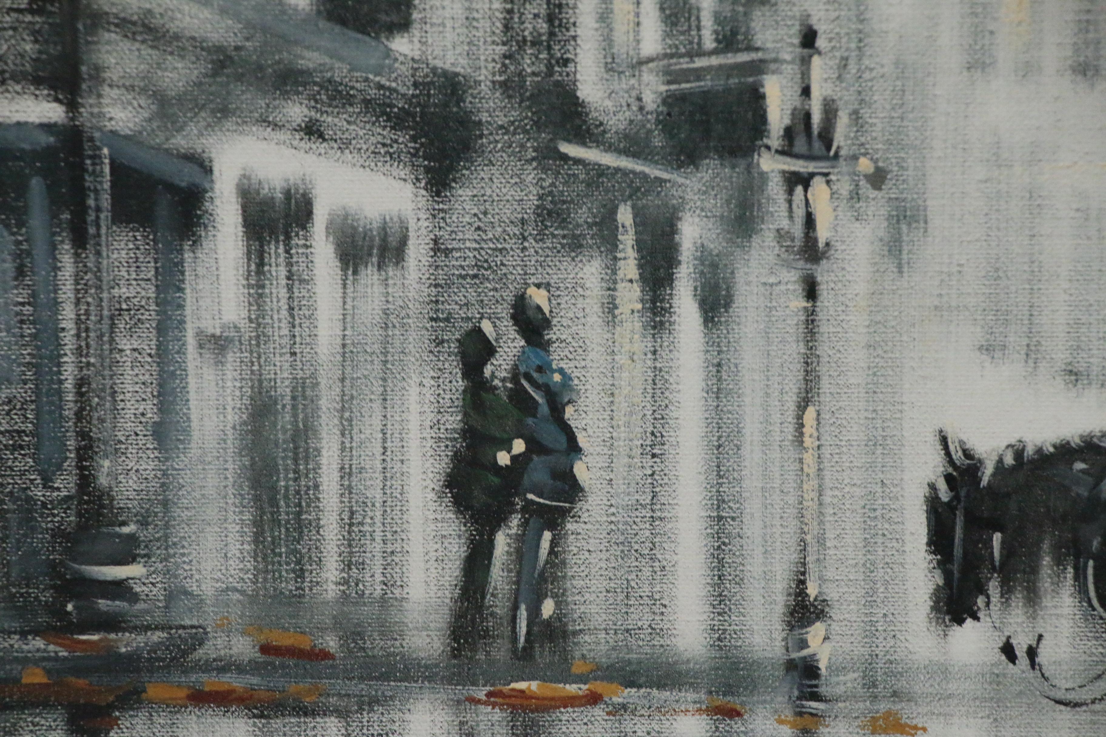 Lawrence Monier Street Scene Oil Painting