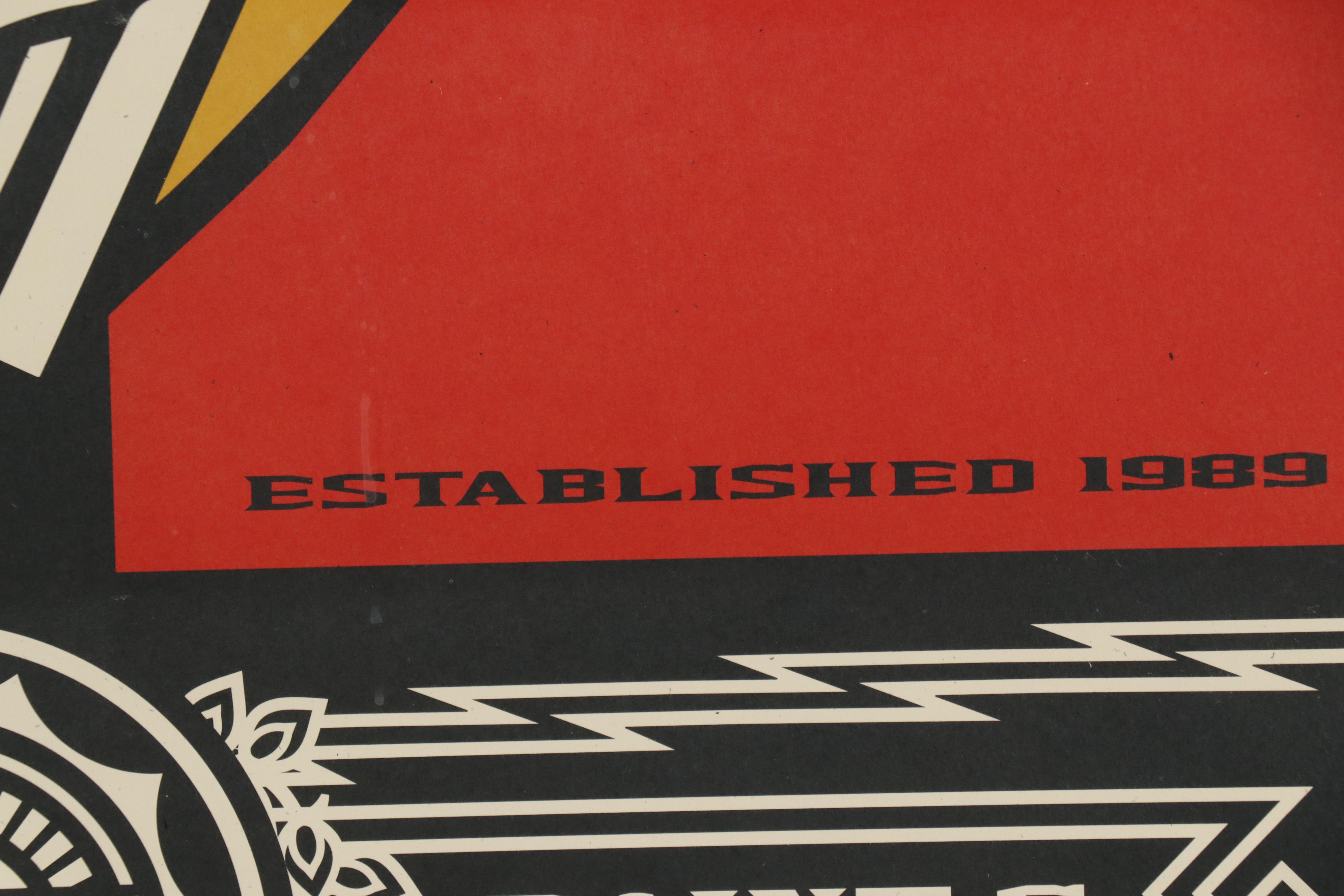 Shepard Fairey Offset Print "Obey Stay Up Girl"