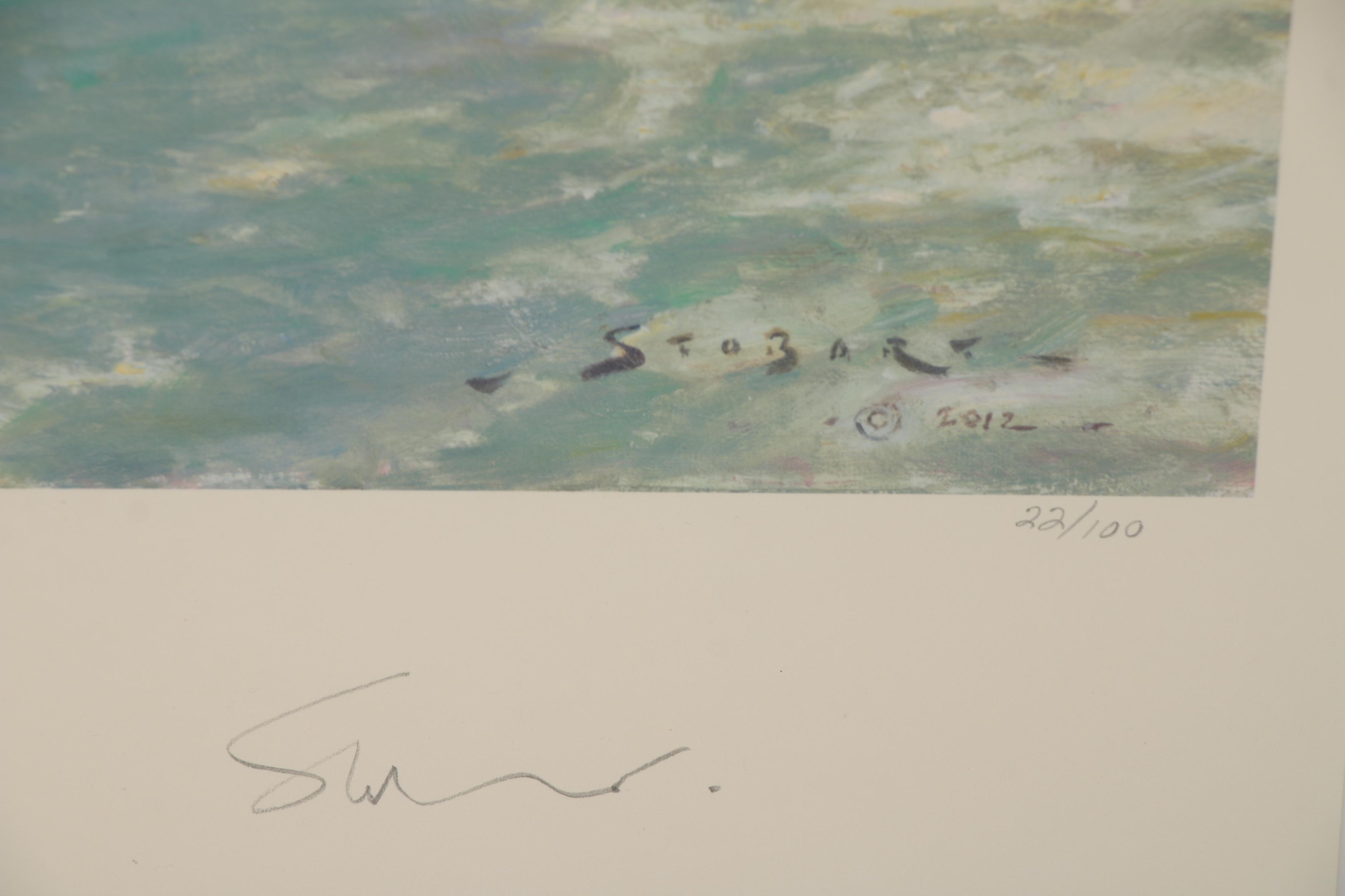 John Stobart Giclée "Cincinnati - Birds Eye View of the Public Landing in 1867"