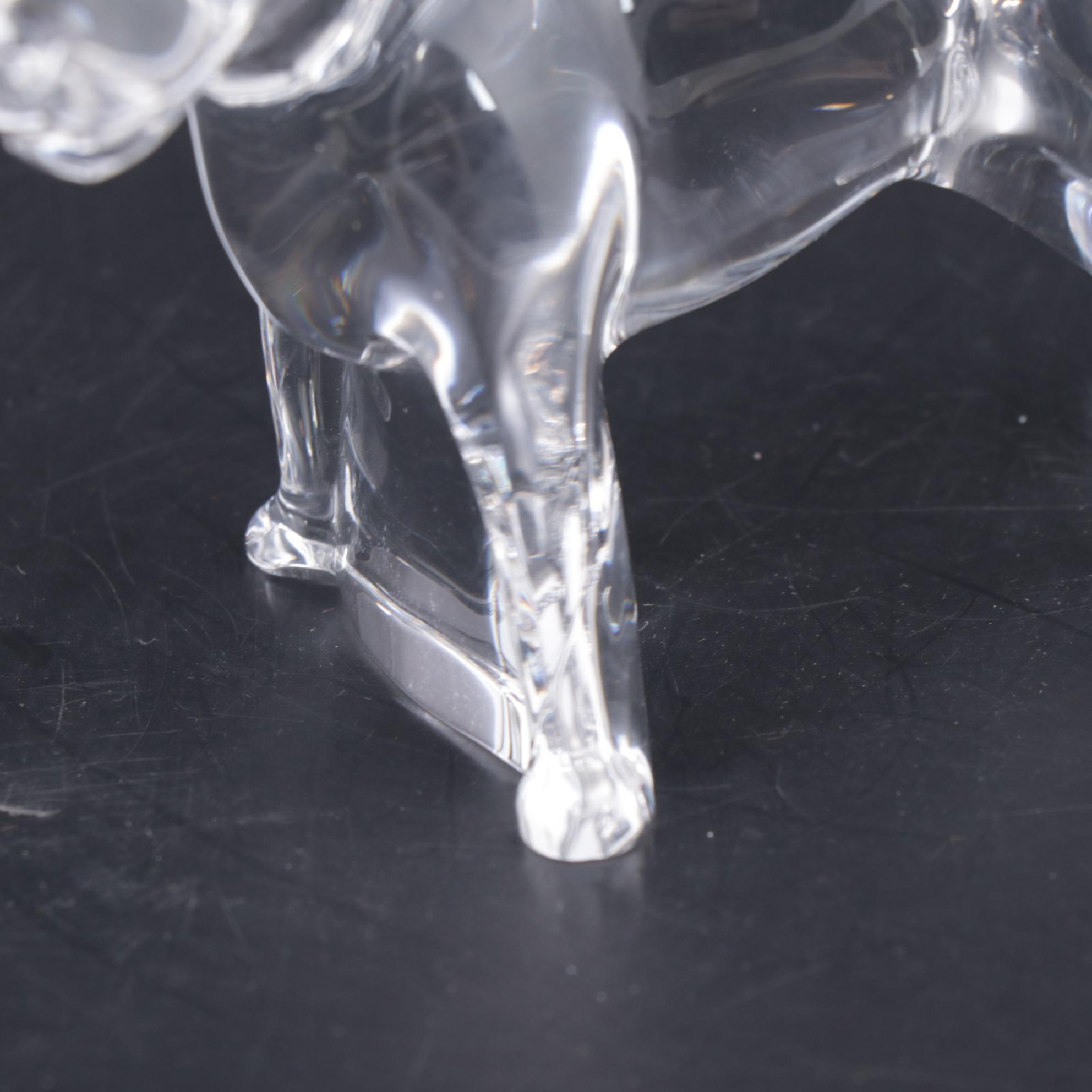 Baccarat Crystal Jack Russell Terrier Figurine