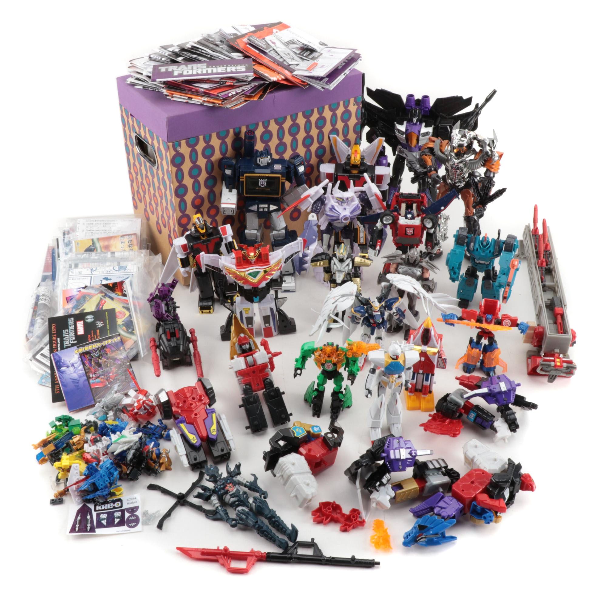 Hasbro Transformers Loose Action Figures with Manufacturer's Booklets and More