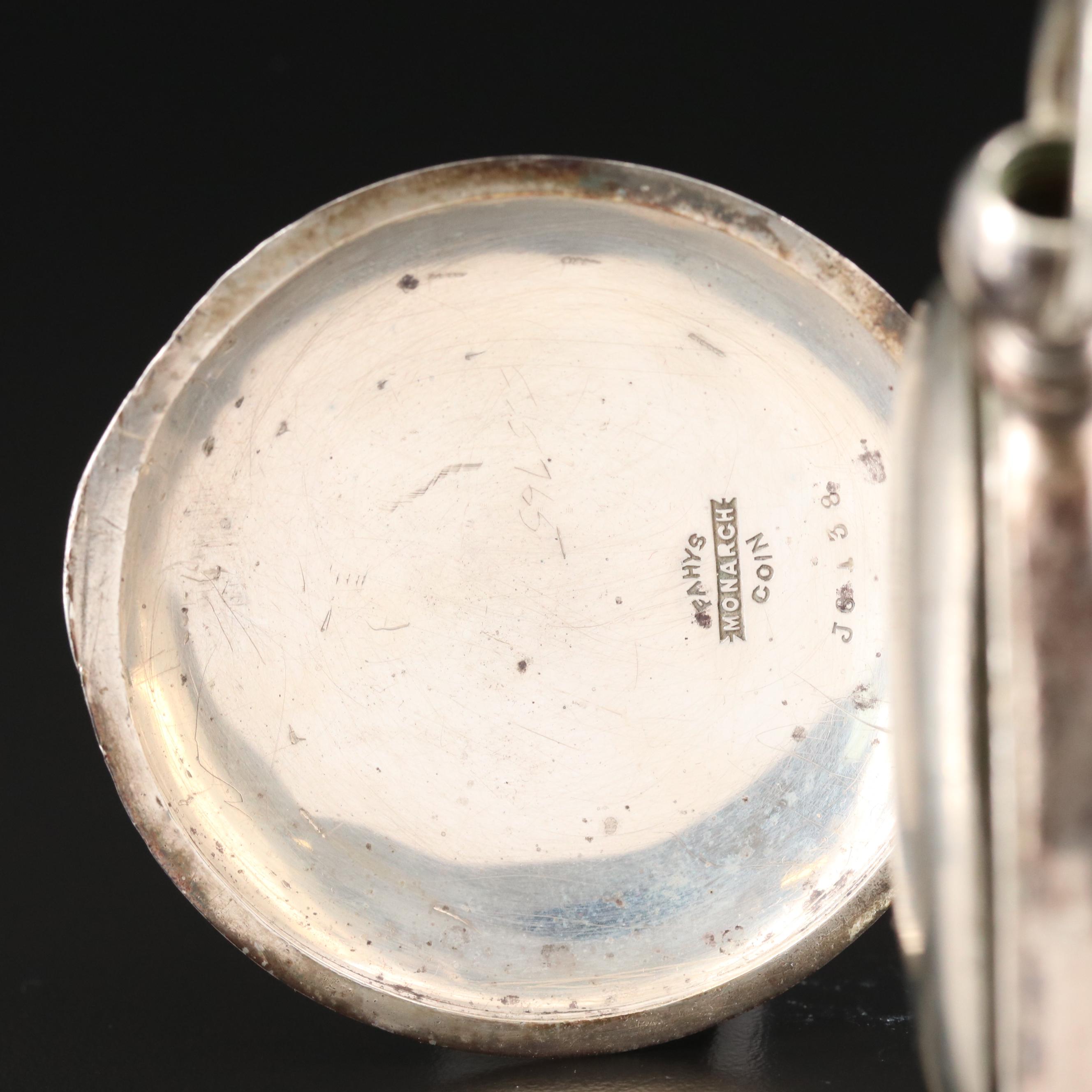 Antique Waltham American Watch Co. Coin Silver  Pocket Watch, 1887