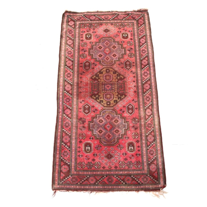 3'3 x 6'4 Hand-Knotted Turkish Village Rug