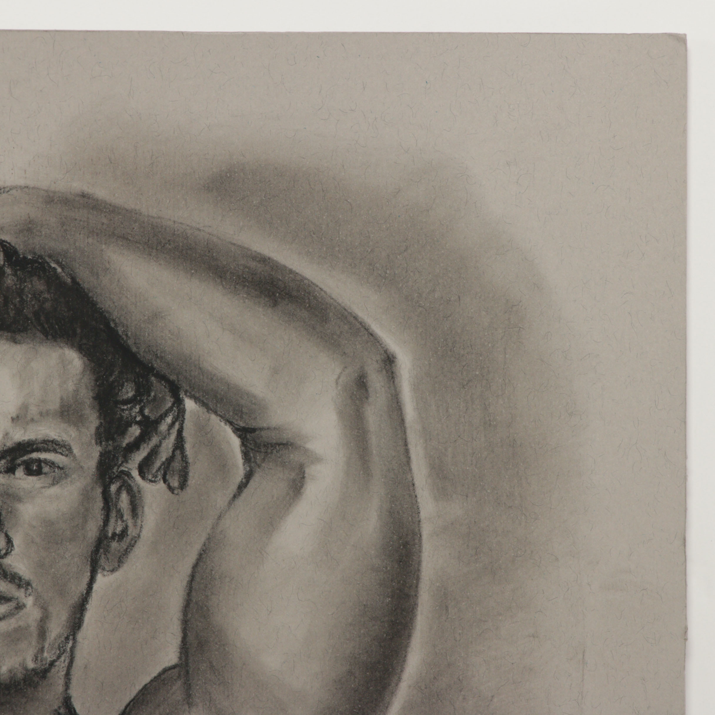 Pastel Drawing of Male Form