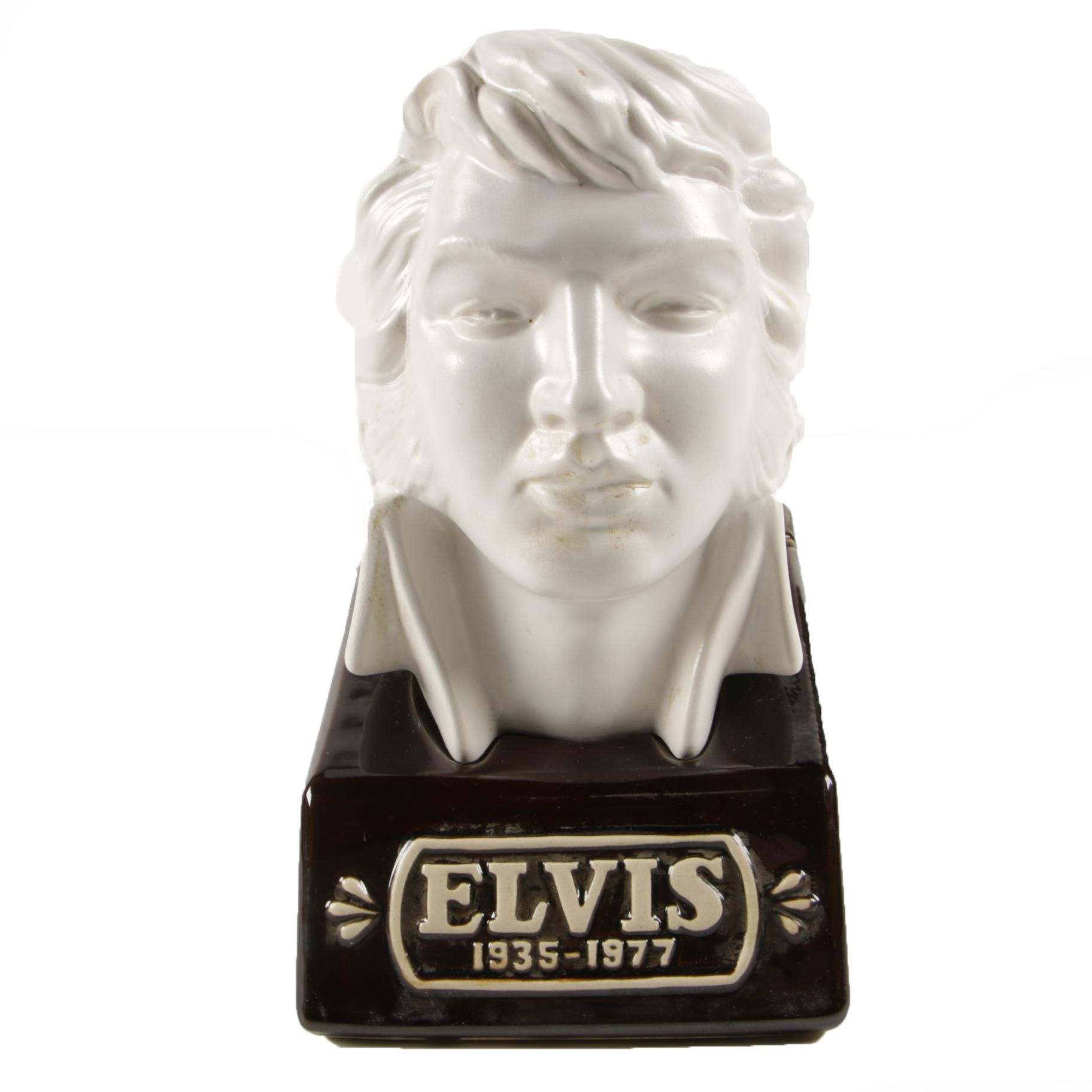 McCormick Distilling Company Elvis Presley Bust Decanter, 1970s