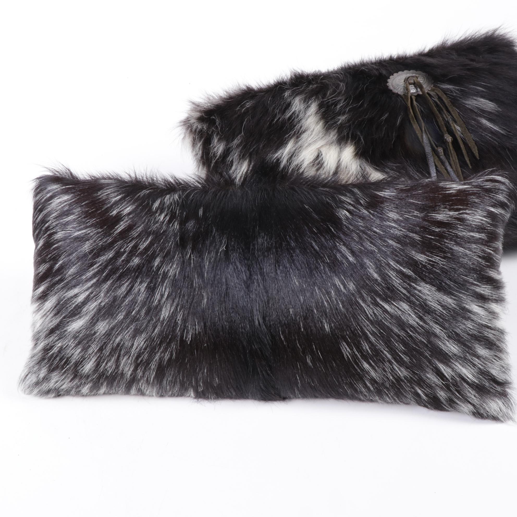 Nubian Goat Fur Pelt Accent Pillows