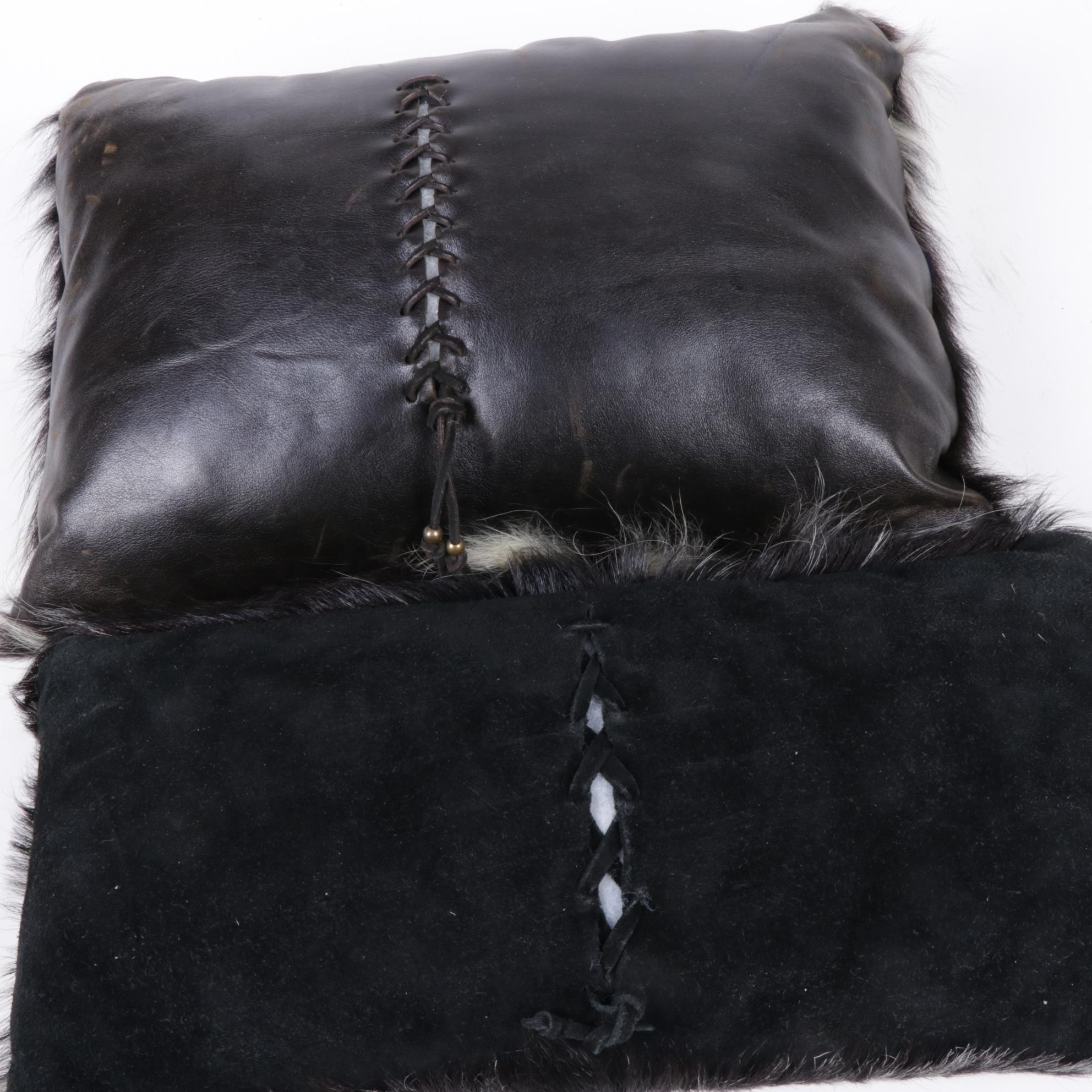 Nubian Goat Fur Pelt Accent Pillows