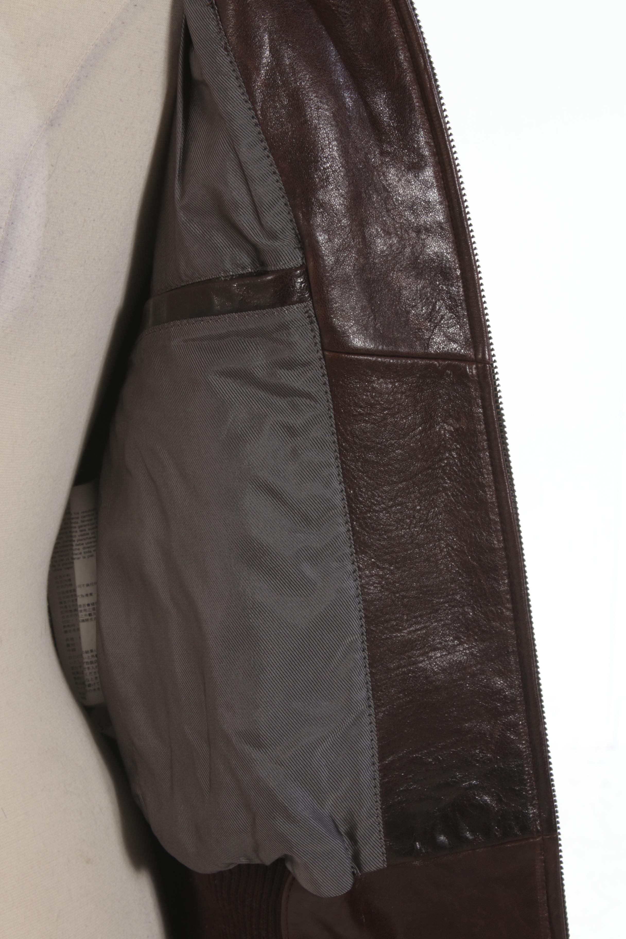 Pelle Pelle Studded Embroidered Brown Leather Jacket