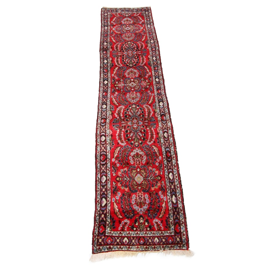 2'6 x 11'10 Hand-Knotted Persian Kirman Runner Rug