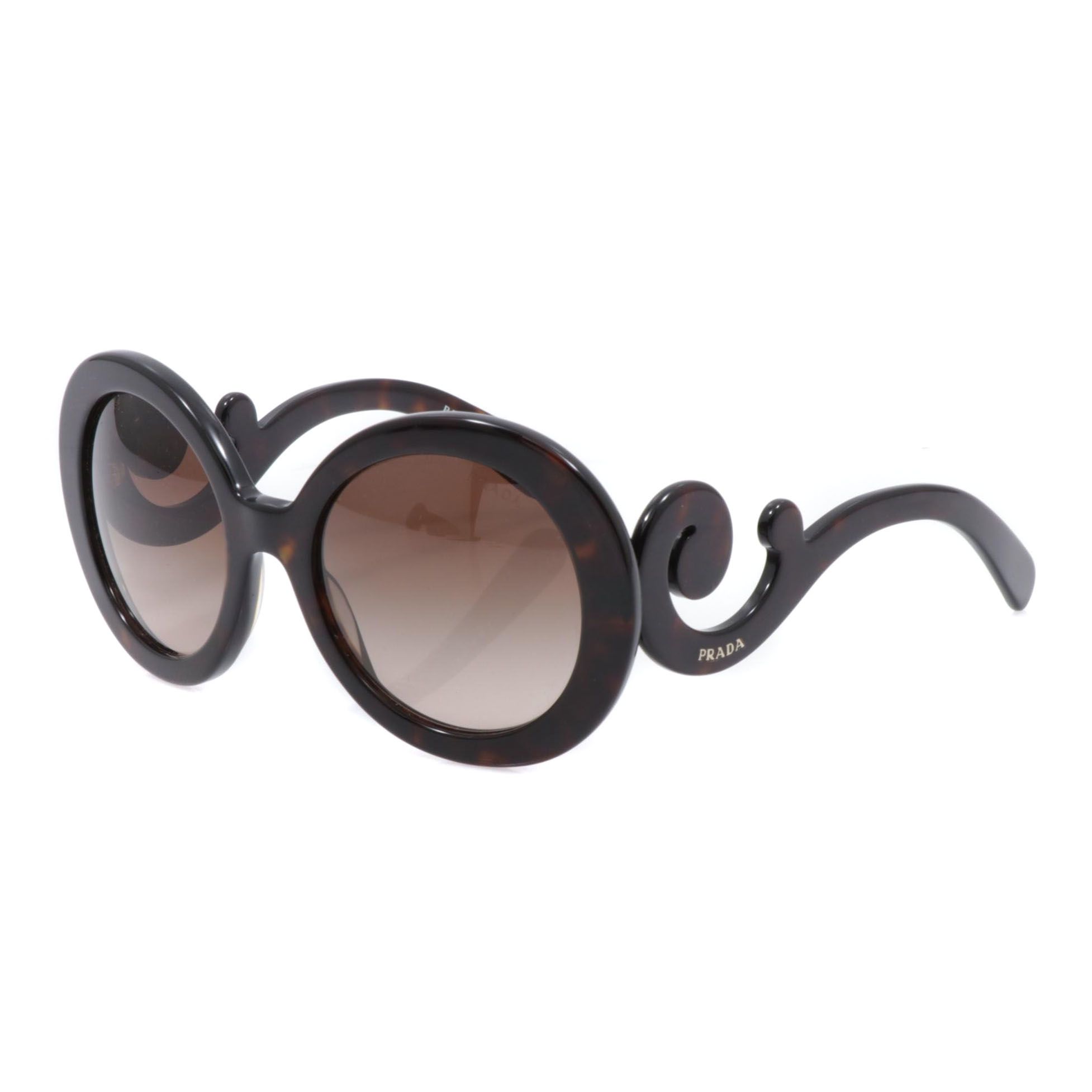 Prada Minimal Baroque 27N Sunglasses in Dark Tortoise with Case
