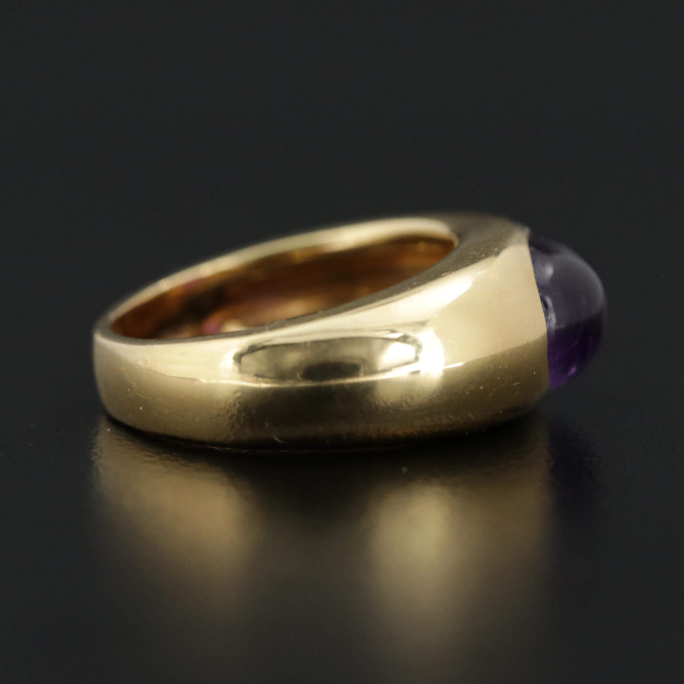 Tiffany & Co. 18K Yellow Gold Amethyst Ring