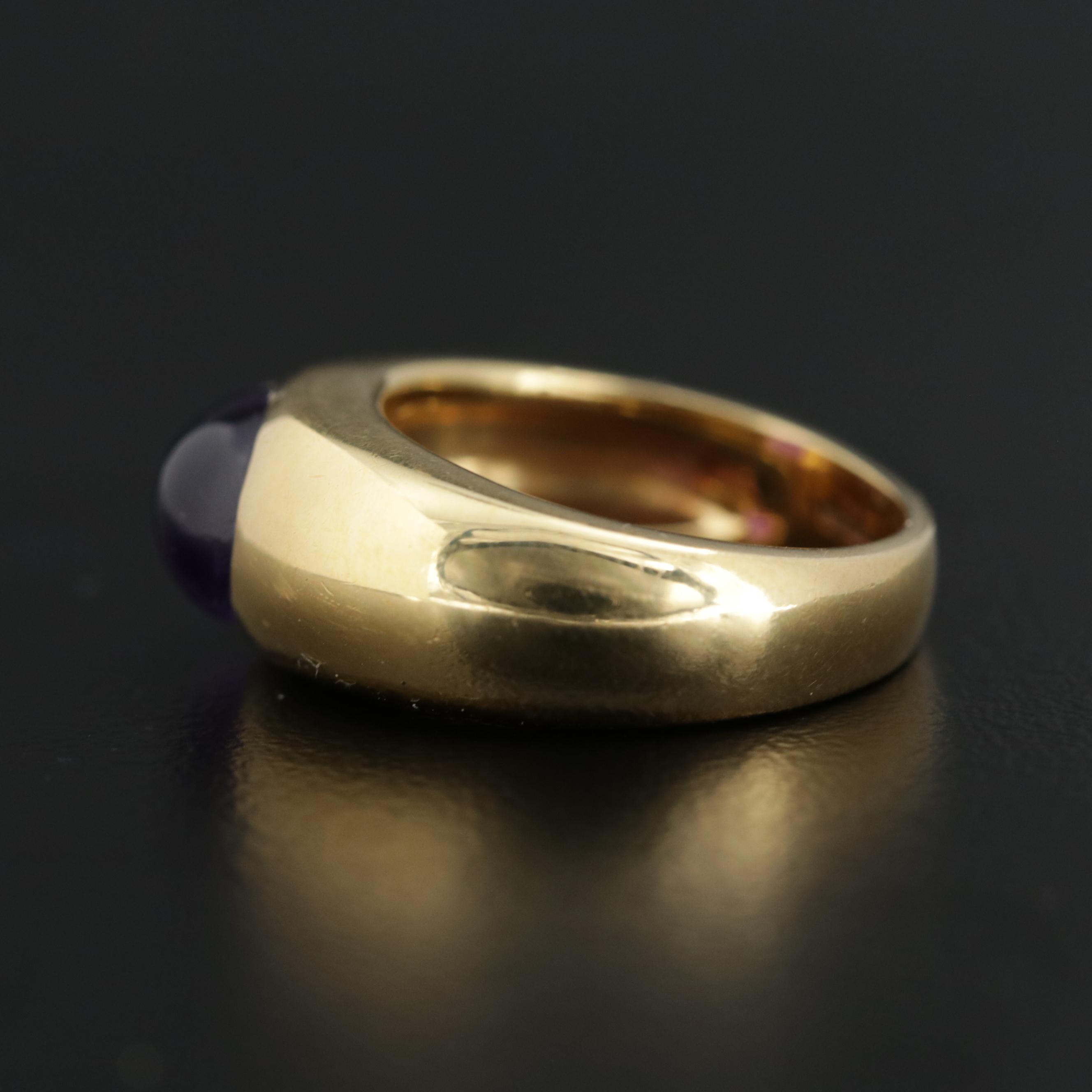 Tiffany & Co. 18K Yellow Gold Amethyst Ring